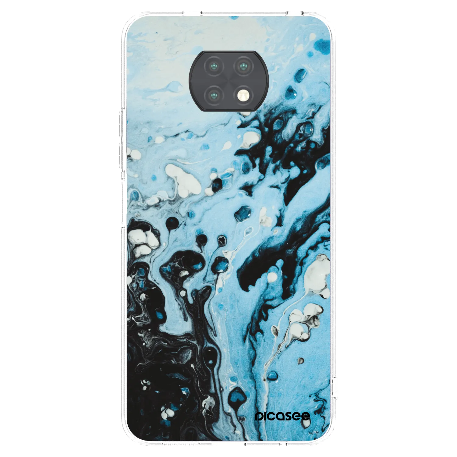 Silikónový prehľadný obal pre Xiaomi Redmi Note 9T - Organic blue
