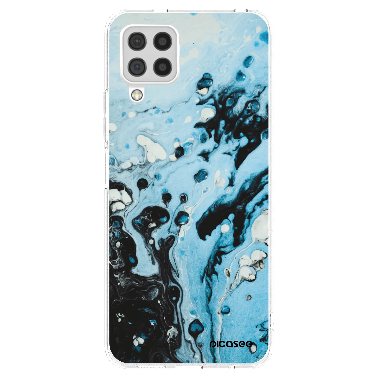 Picasee silikónový prehľadný obal pre Samsung Galaxy A22 A225F 4G - Organic blue