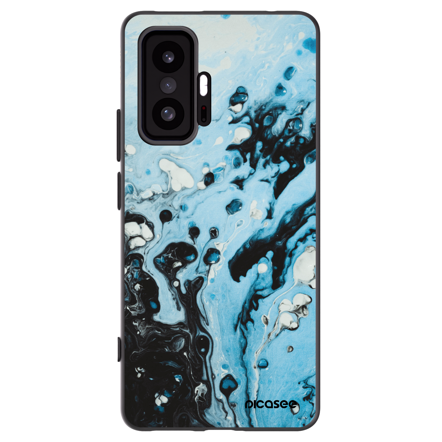 Picasee silikónový čierny obal pre Xiaomi 11T - Organic blue