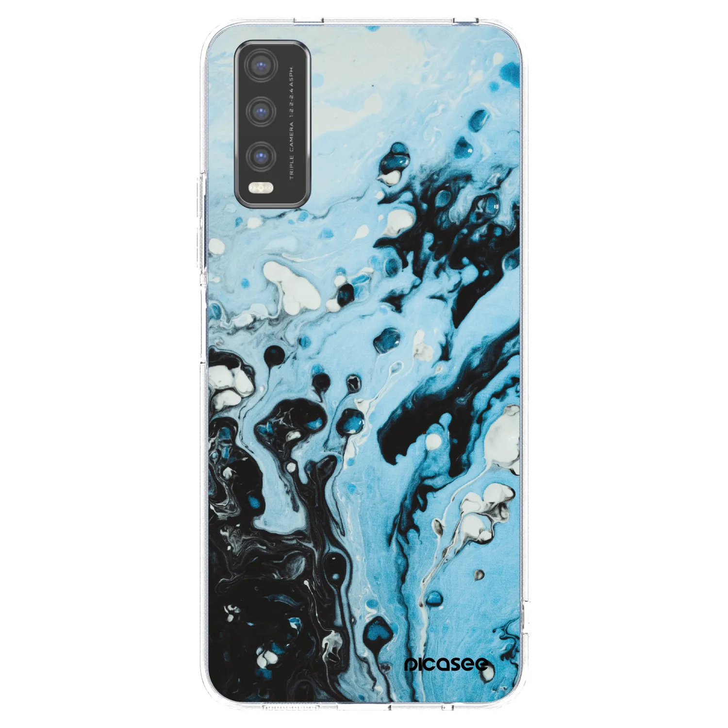 Picasee silikónový prehľadný obal pre Vivo Y20s - Organic blue