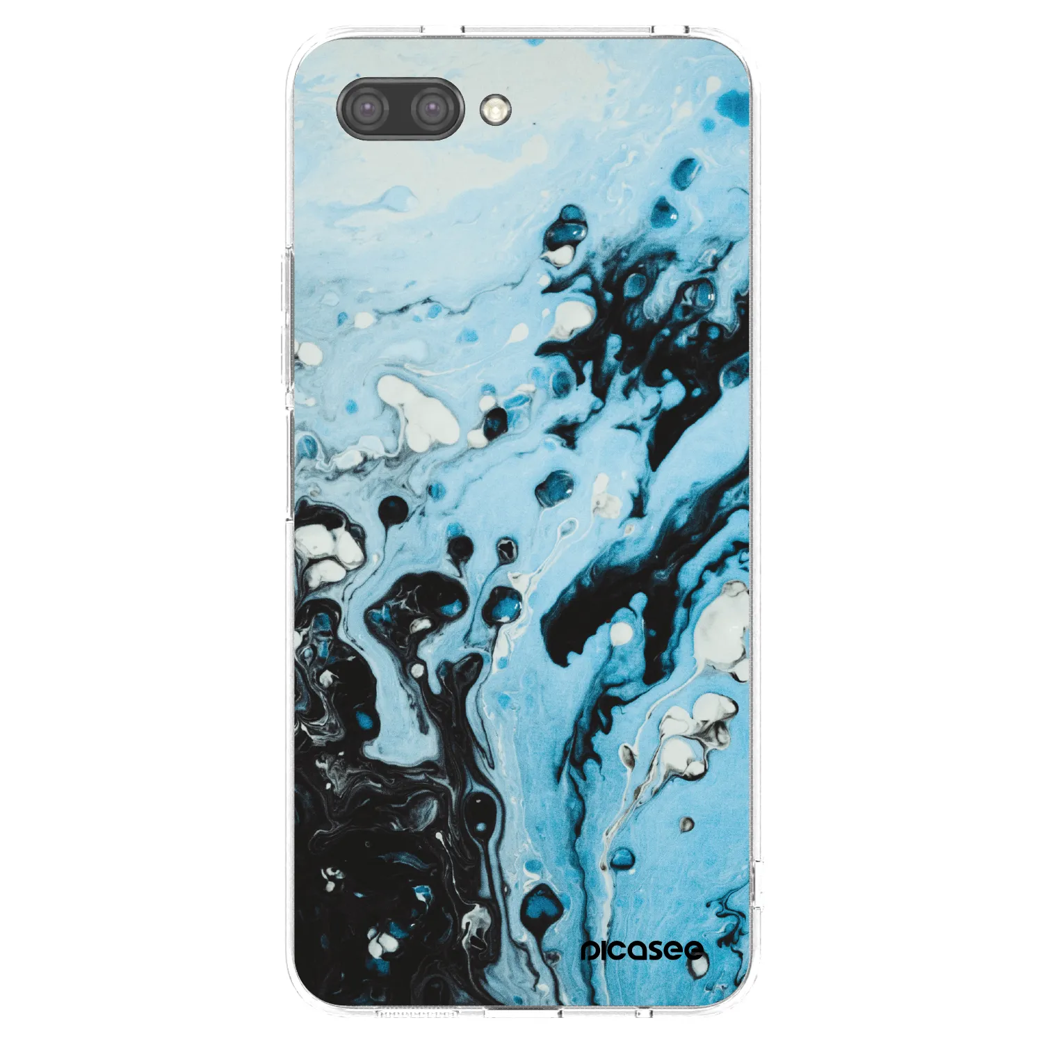 Picasee silikónový prehľadný obal pre Honor 10 - Organic blue