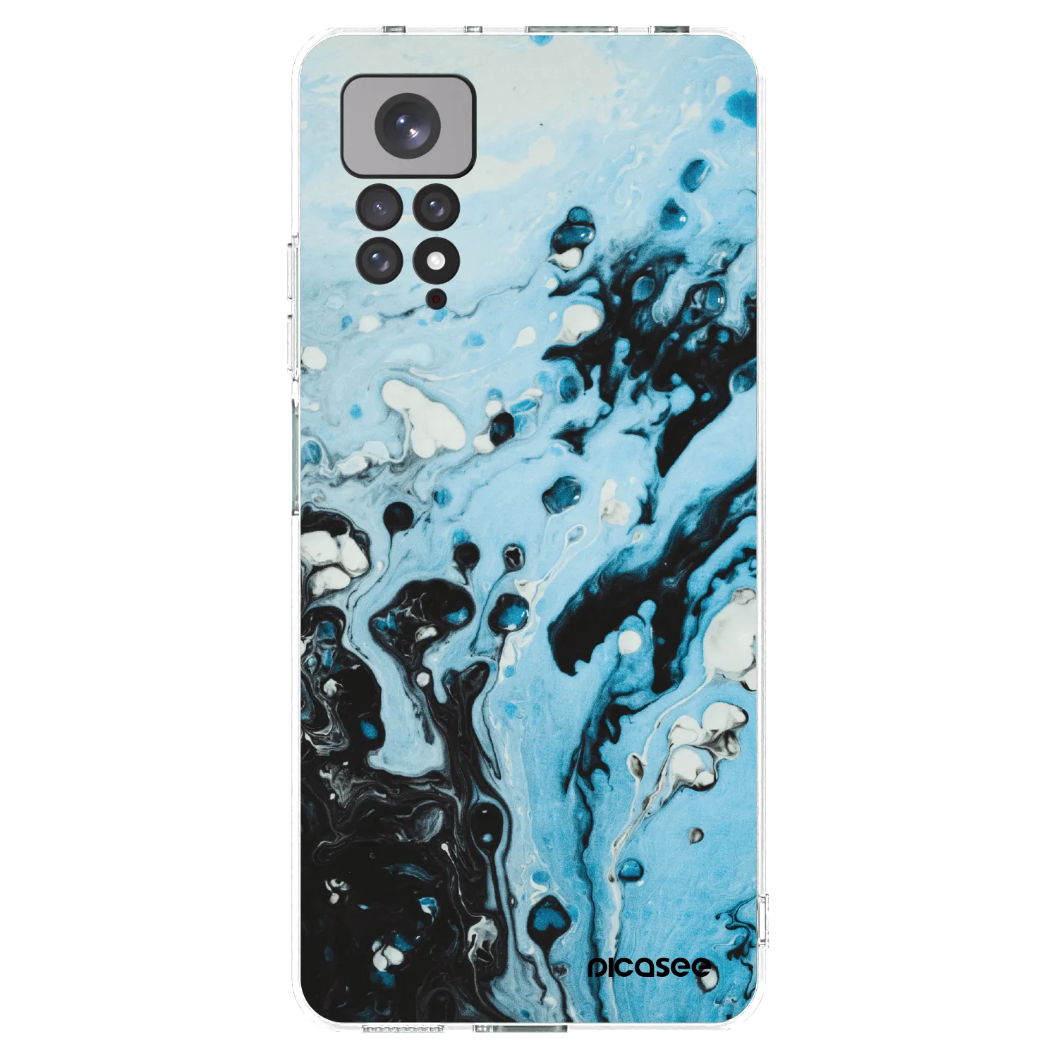 Picasee silikónový prehľadný obal pre Xiaomi Redmi Note 11S 4G - Organic blue