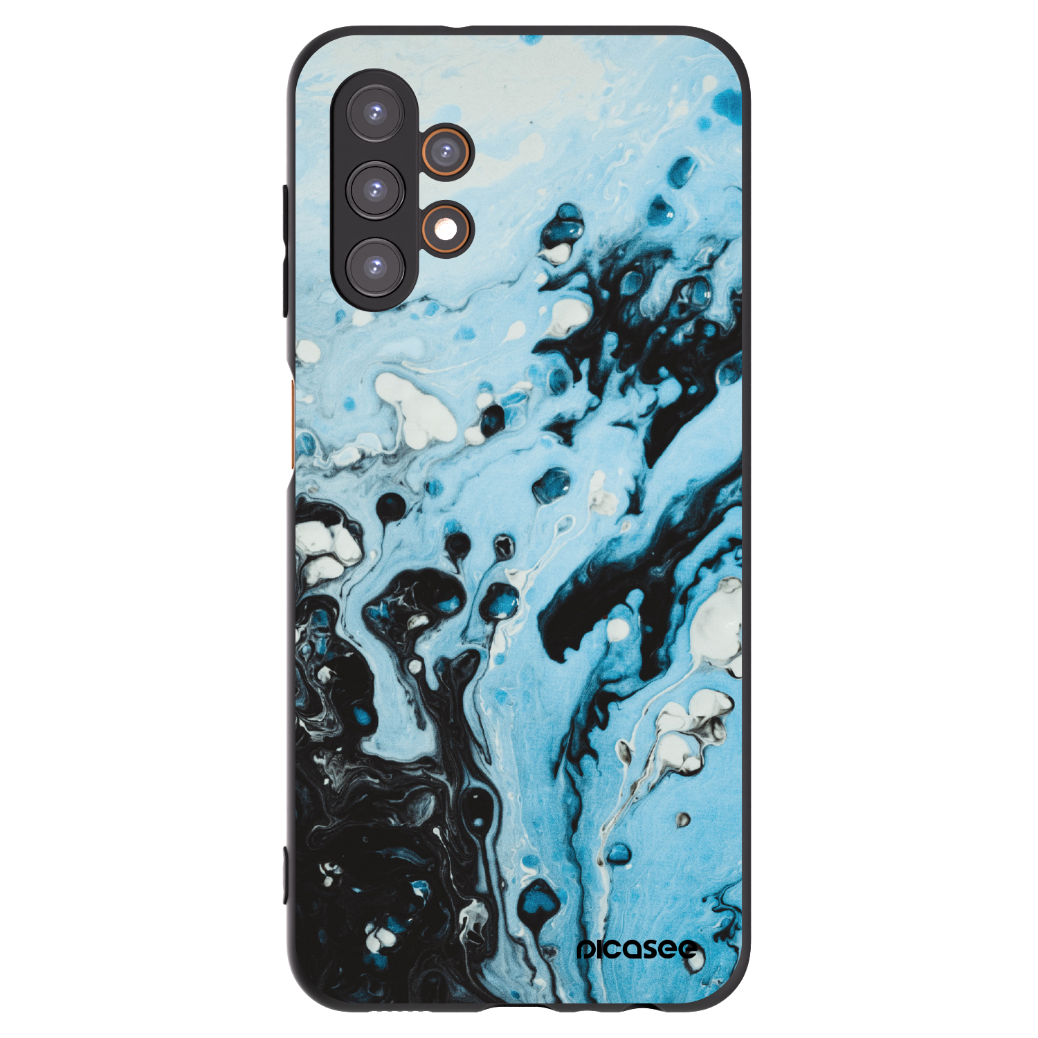 Picasee silikónový čierny obal pre Samsung Galaxy A13 4G A135 - Organic blue