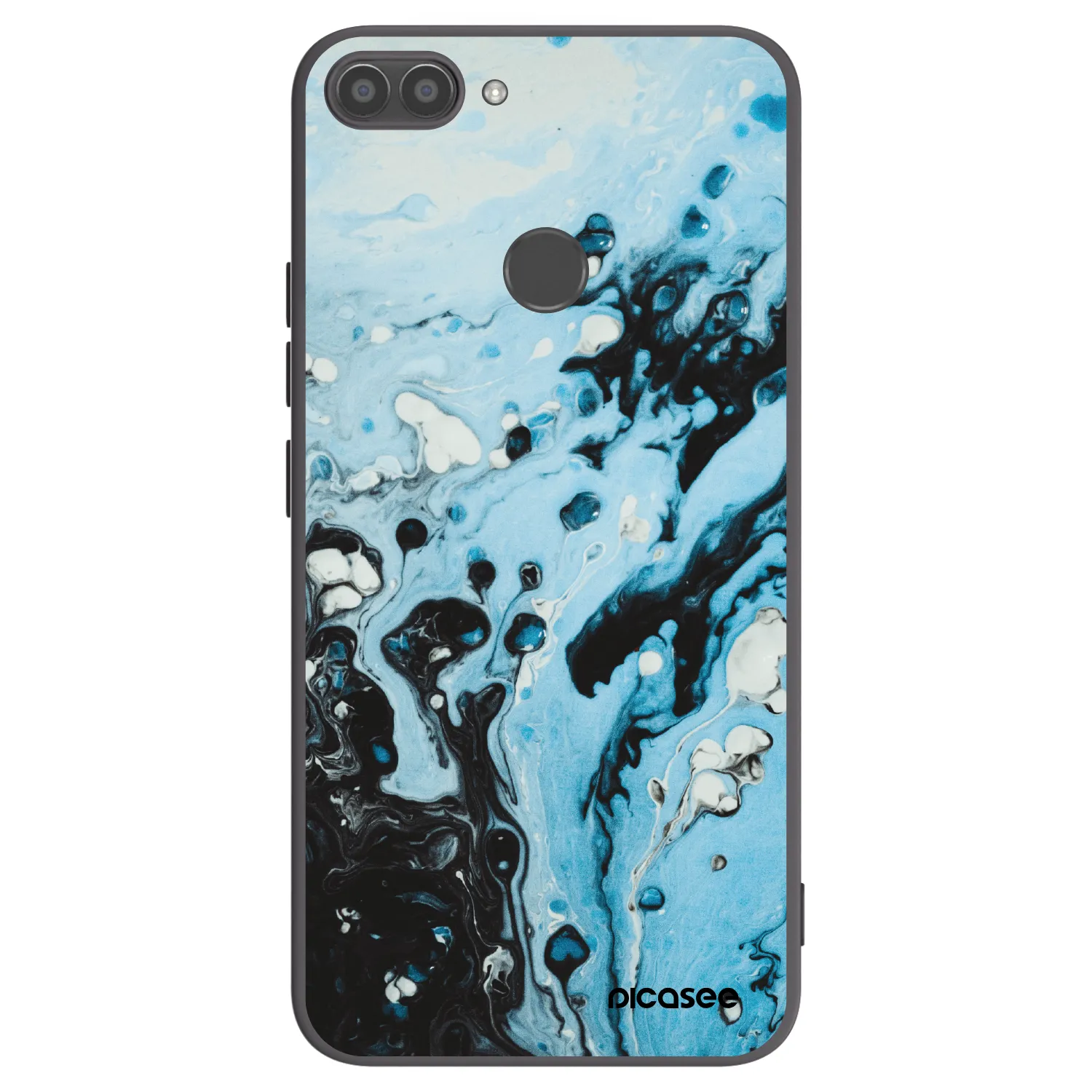 Picasee silikónový čierny obal pre Huawei P Smart - Organic blue