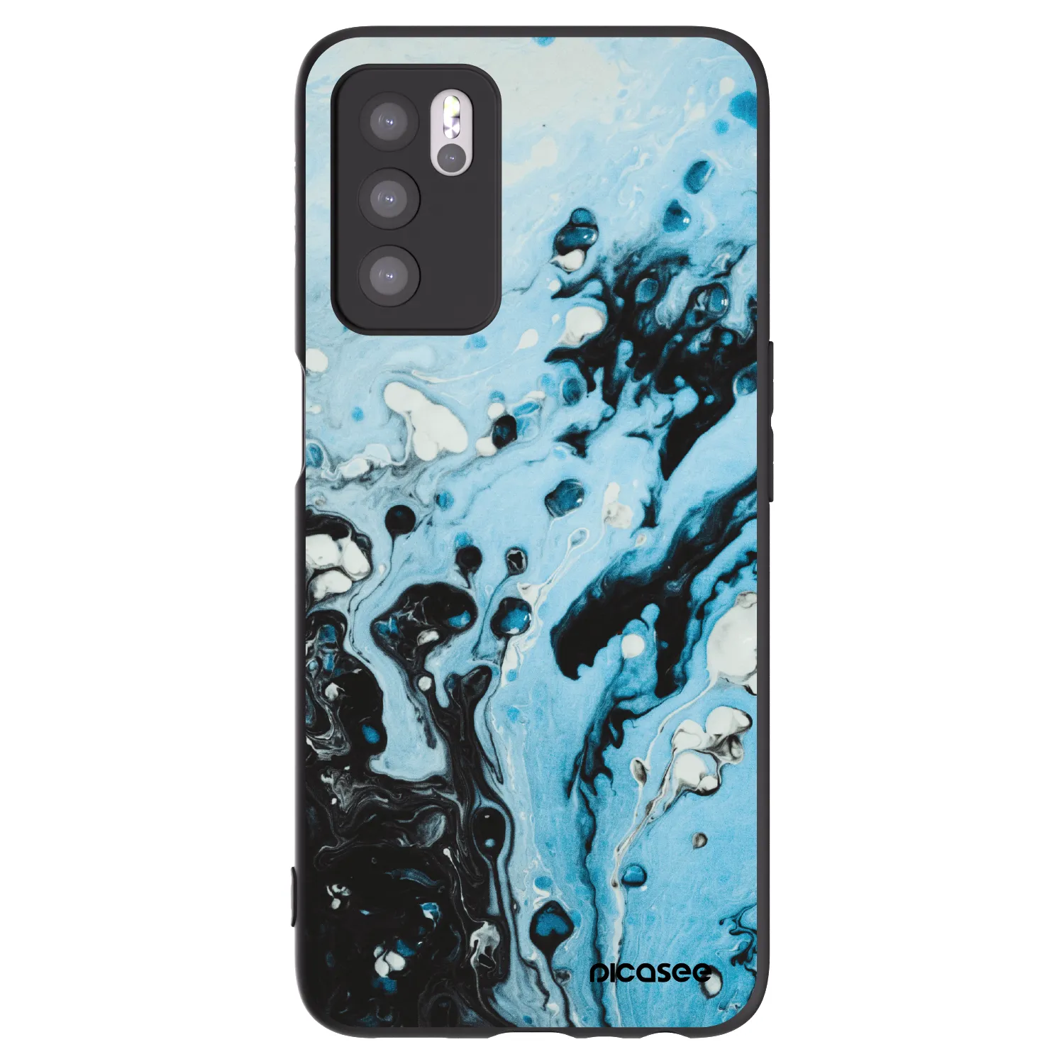 Picasee silikónový čierny obal pre OPPO A16s - Organic blue