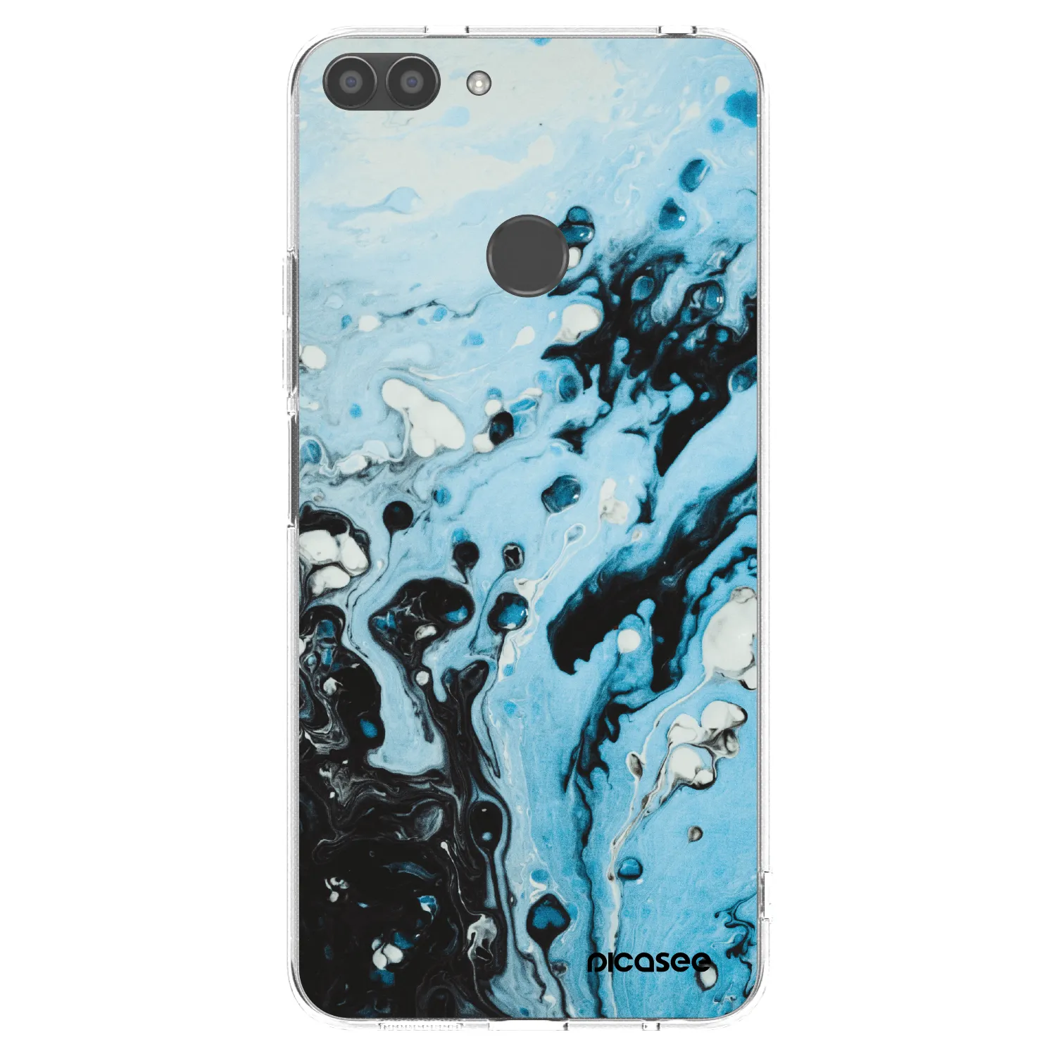 Picasee silikónový prehľadný obal pre Huawei P Smart - Organic blue