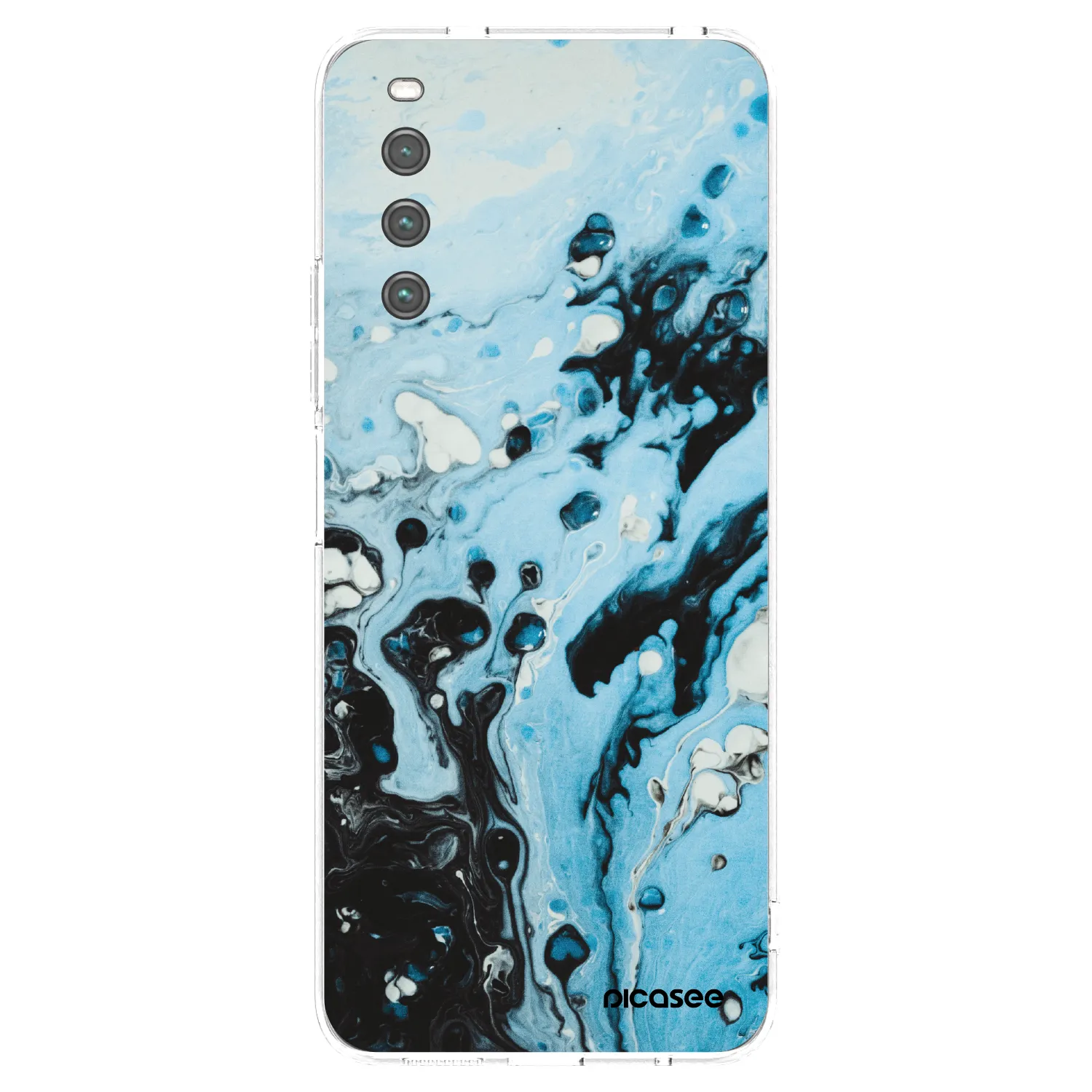 Picasee silikónový prehľadný obal pre Sony Xperia 10 IV 5G - Organic blue