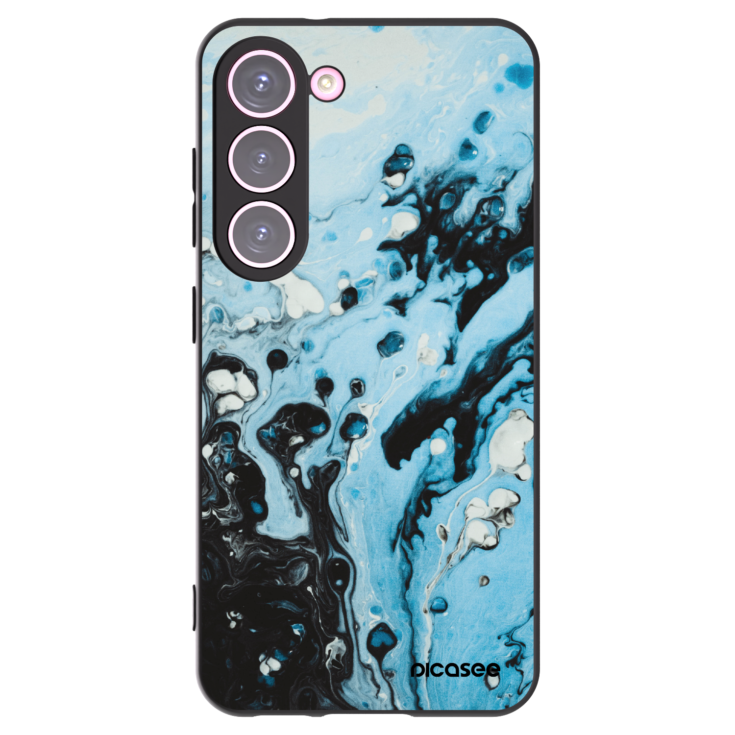Silikónový čierny obal pre Samsung Galaxy S23 5G - Organic blue