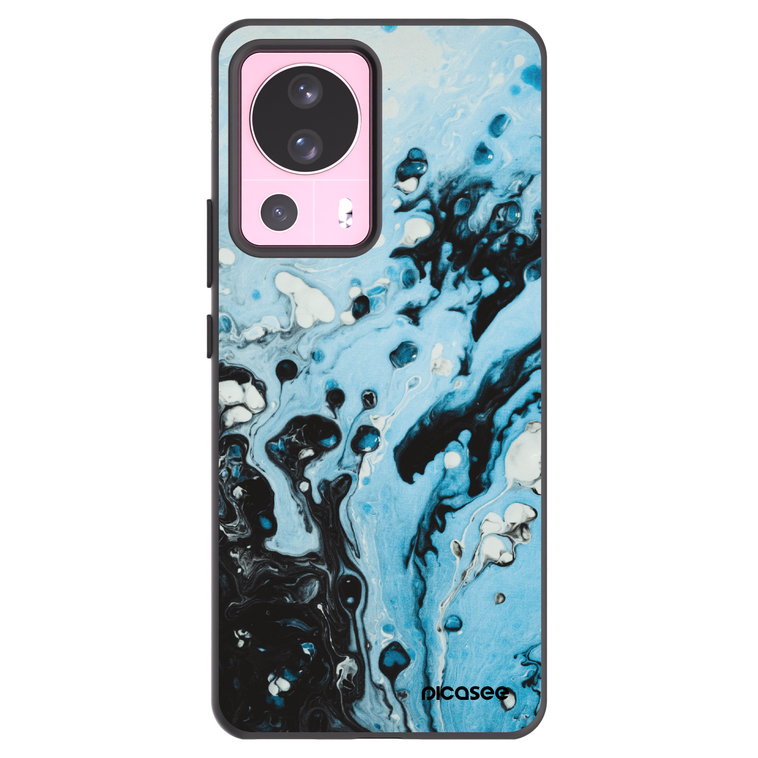 Picasee silikónový čierny obal pre Xiaomi 13 Lite - Organic blue
