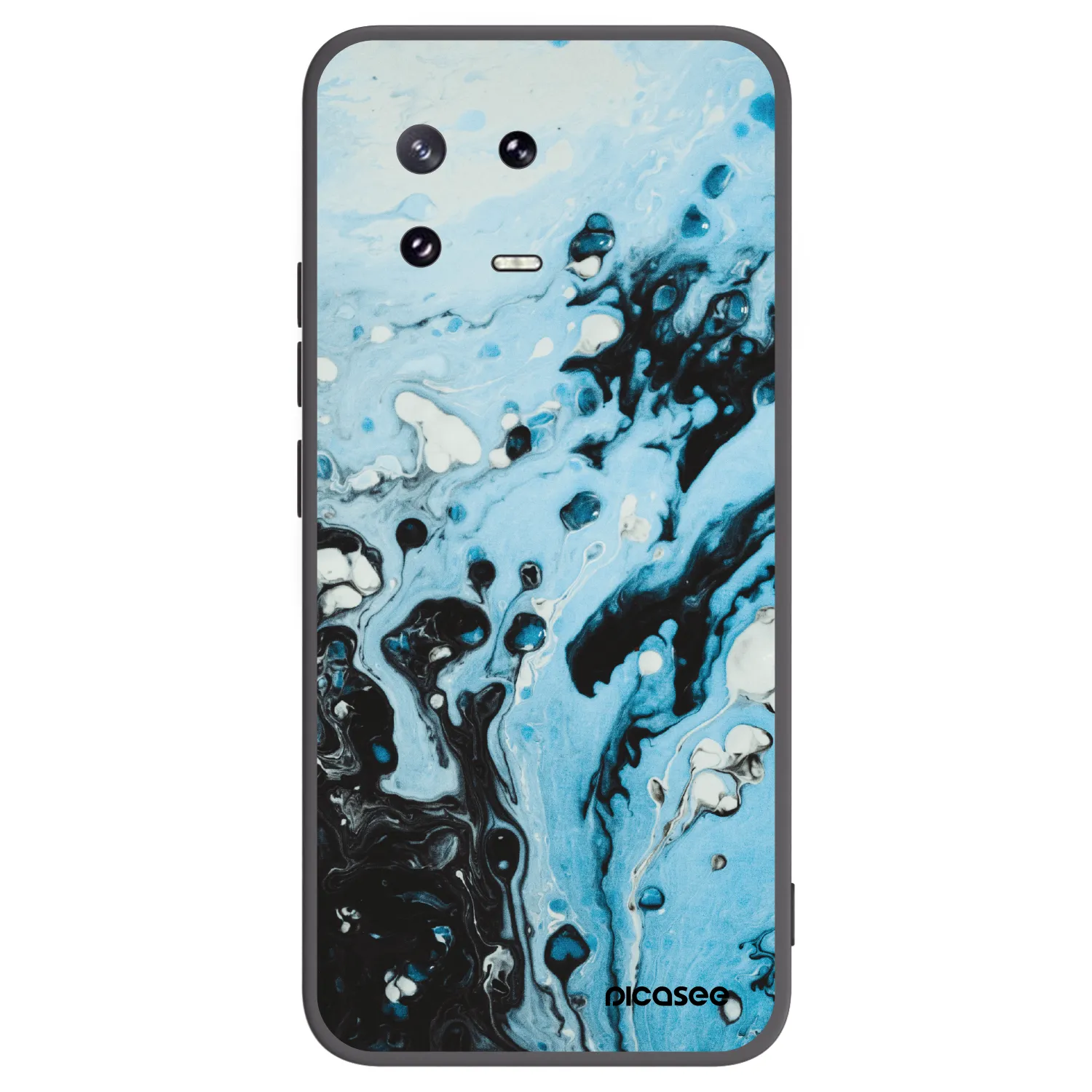 Picasee silikónový čierny obal pre Xiaomi 13 Pro - Organic blue