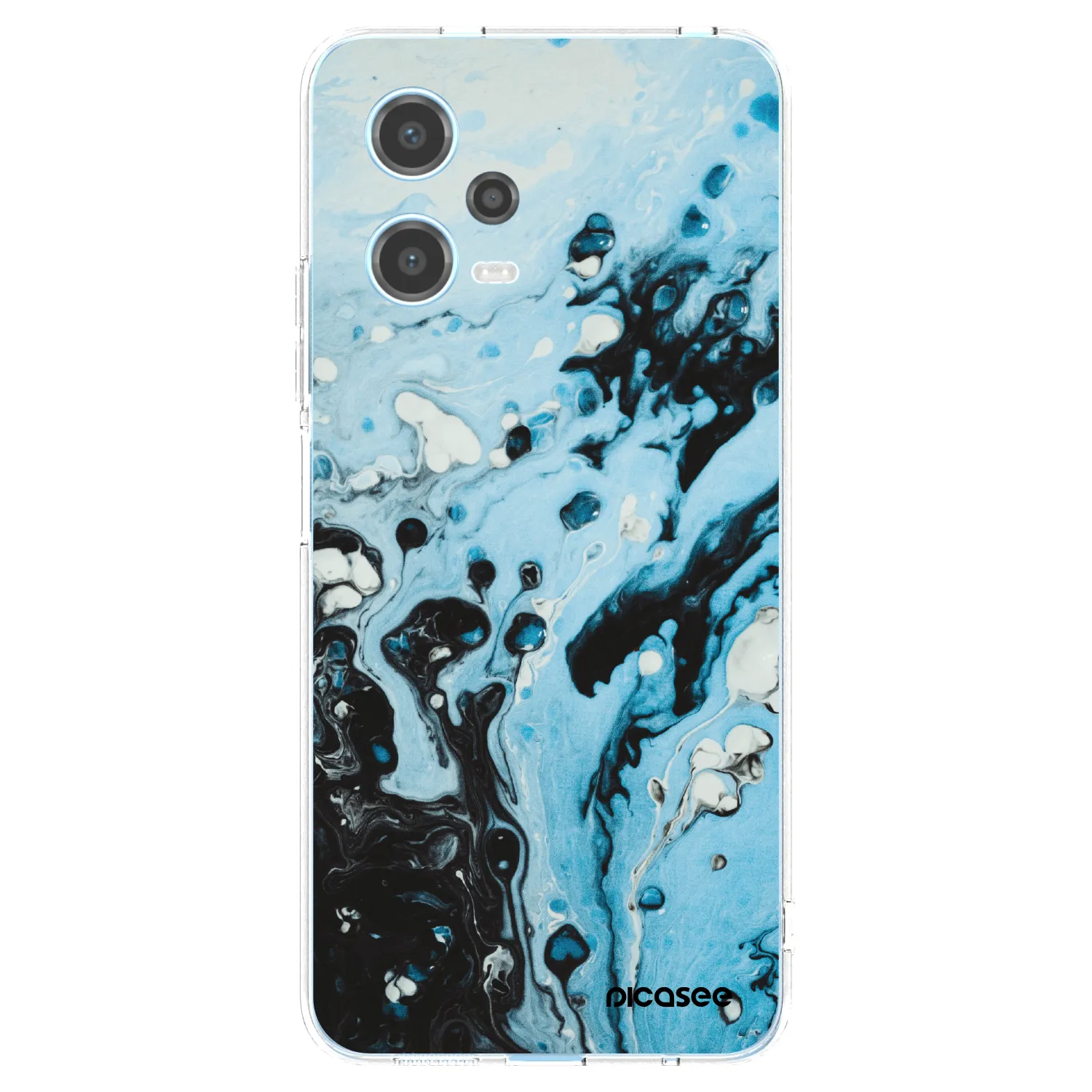 Picasee silikónový prehľadný obal pre Xiaomi Redmi Note 12 5G - Organic blue
