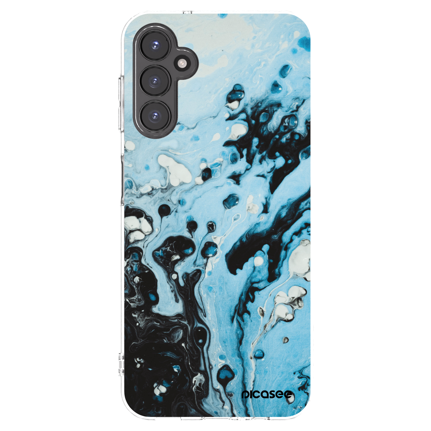 Picasee silikónový prehľadný obal pre Samsung Galaxy A14 5G A146P - Organic blue