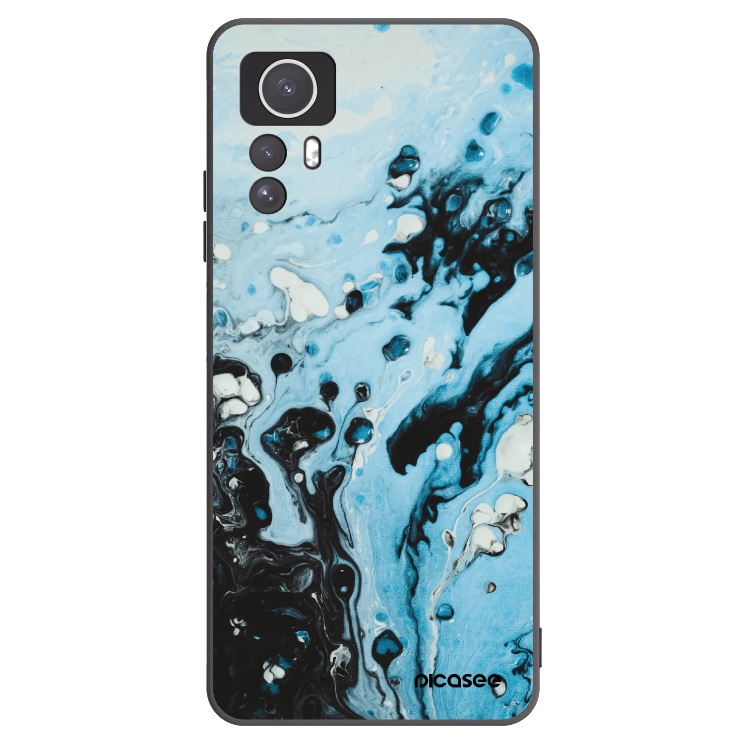 Picasee silikónový čierny obal pre Xiaomi Redmi Note 12S - Organic blue