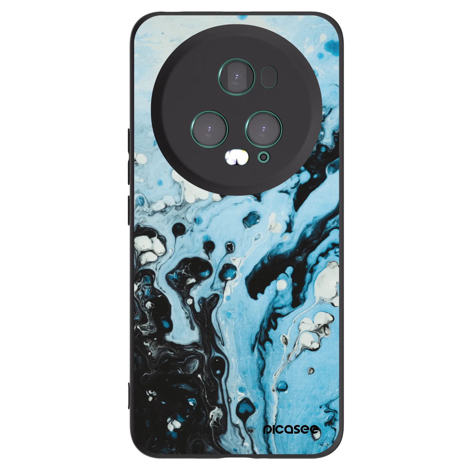 Picasee silikónový čierny obal pre Honor Magic5 Pro - Organic blue
