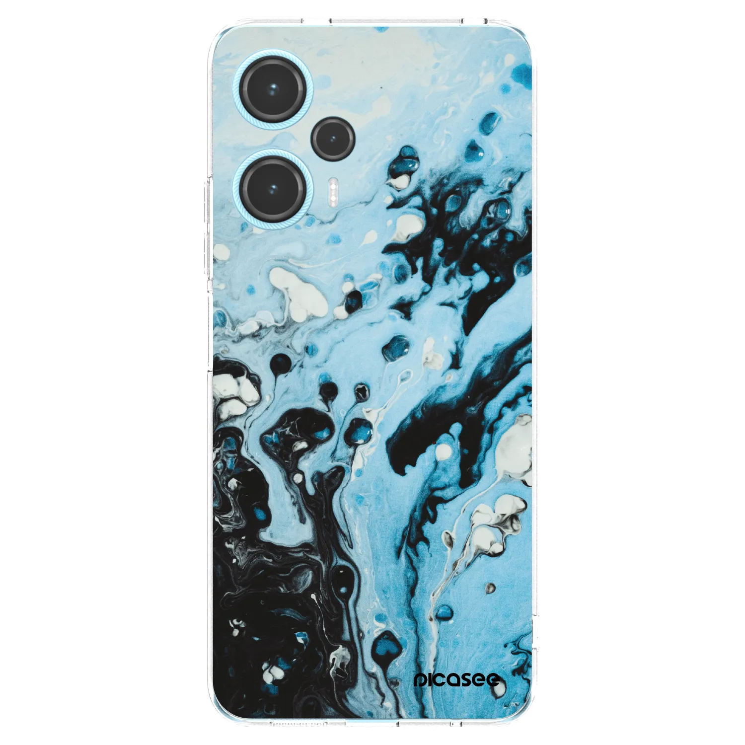 Picasee silikónový prehľadný obal pre Xiaomi Poco F5 - Organic blue