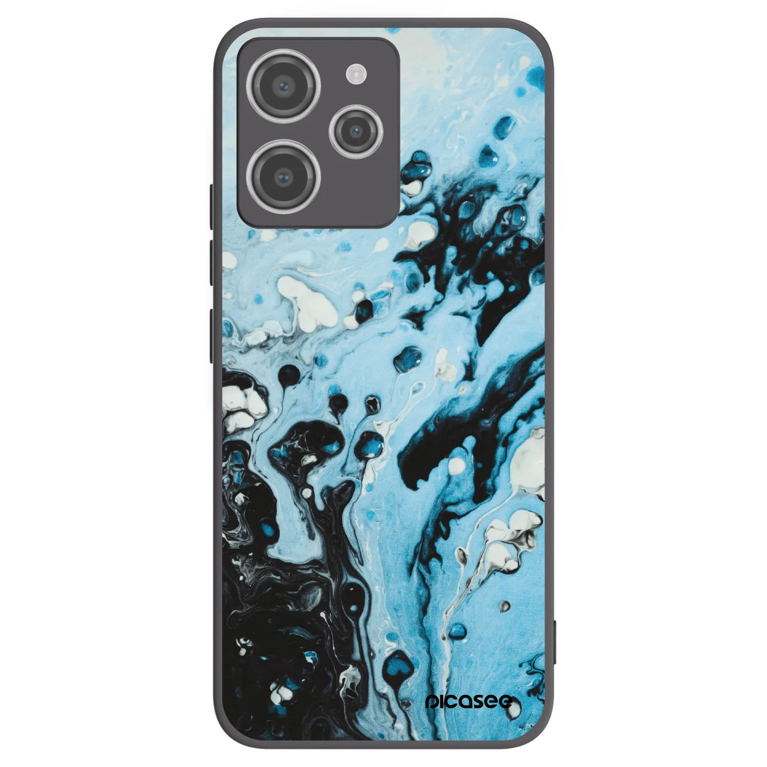 Silikónový čierny obal pre Xiaomi Redmi 12 4G - Organic blue