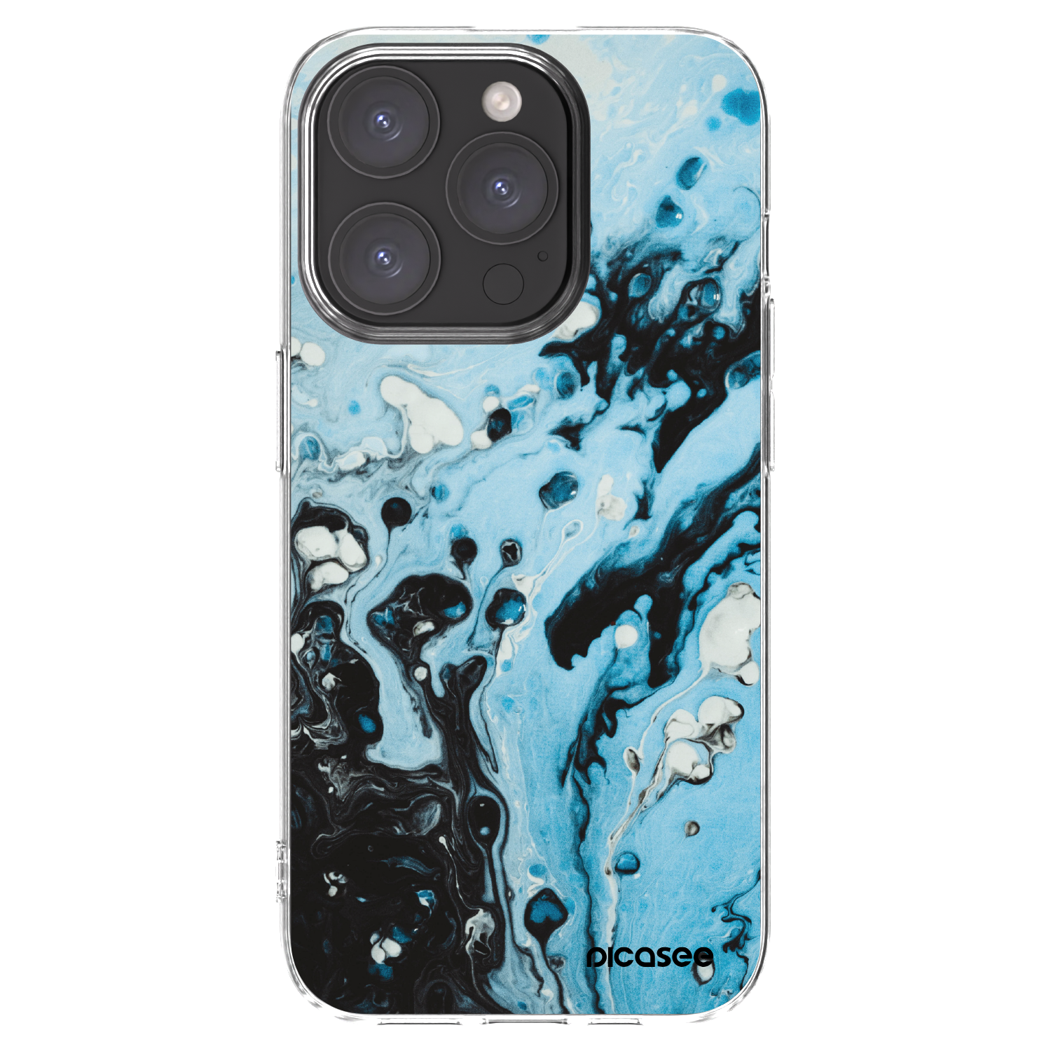 Silikónový prehľadný obal pre Apple iPhone 15 Pro - Organic blue