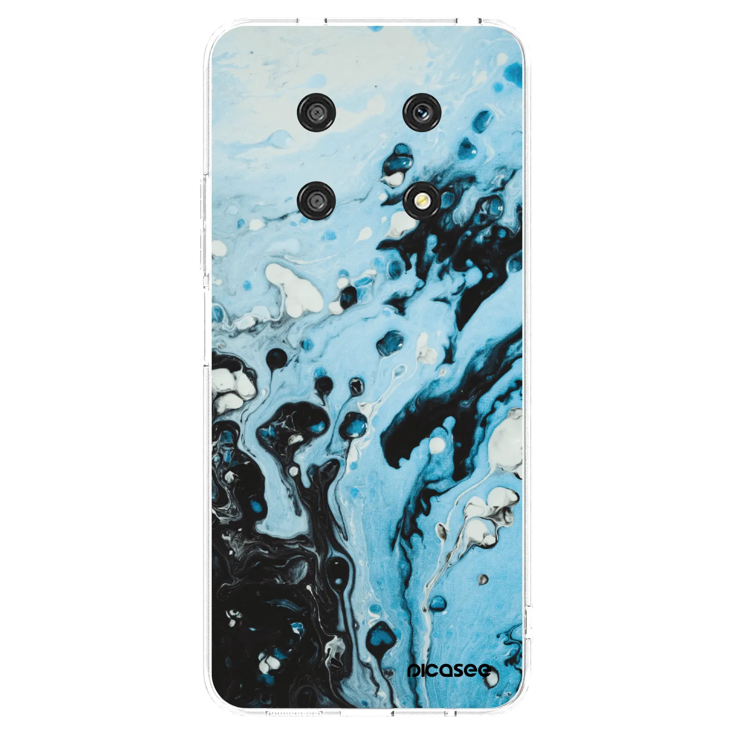 Picasee silikónový prehľadný obal pre Honor Magic4 Lite 5G - Organic blue