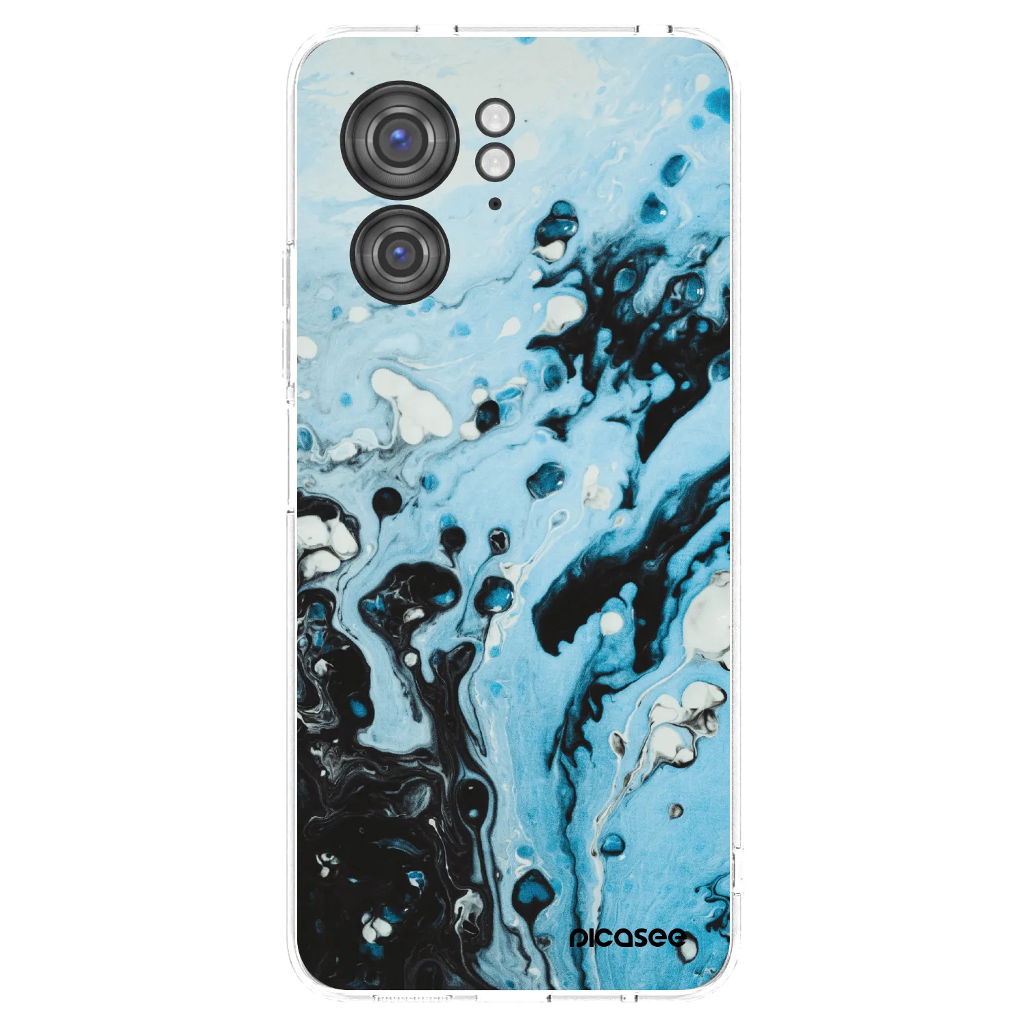 Picasee silikónový prehľadný obal pre Motorola Edge 40 - Organic blue