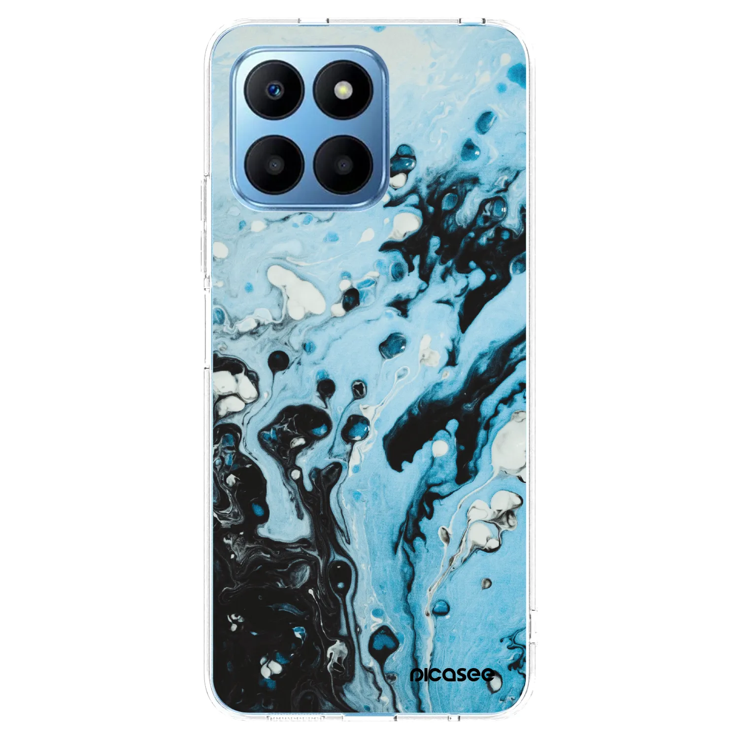 Picasee silikónový prehľadný obal pre Honor 70 Lite - Organic blue