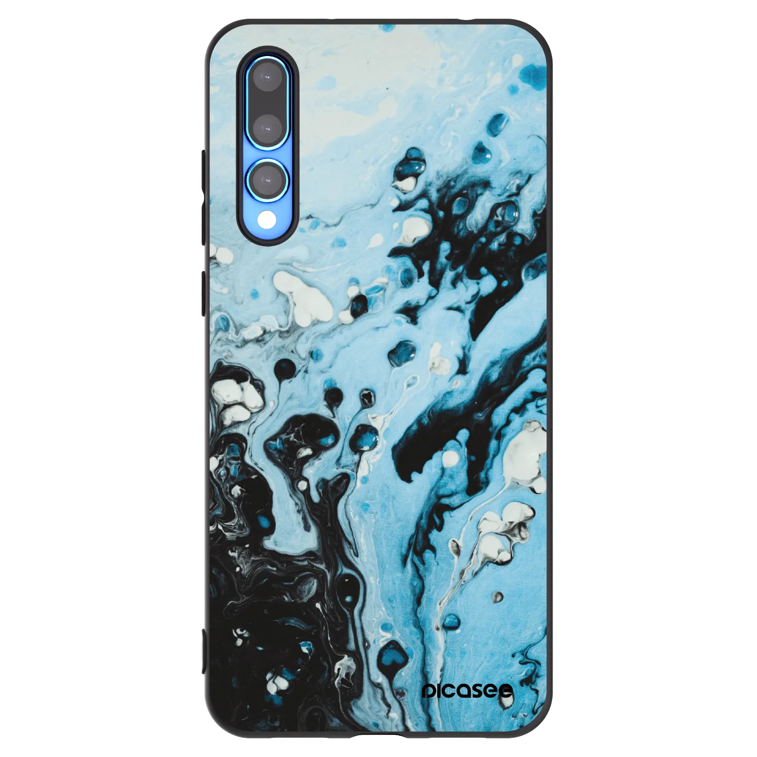 Picasee silikónový čierny obal pre Huawei P20 Pro - Organic blue