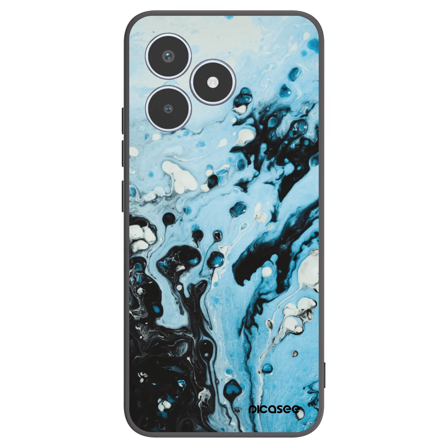 Picasee silikónový čierny obal pre Realme C53 - Organic blue