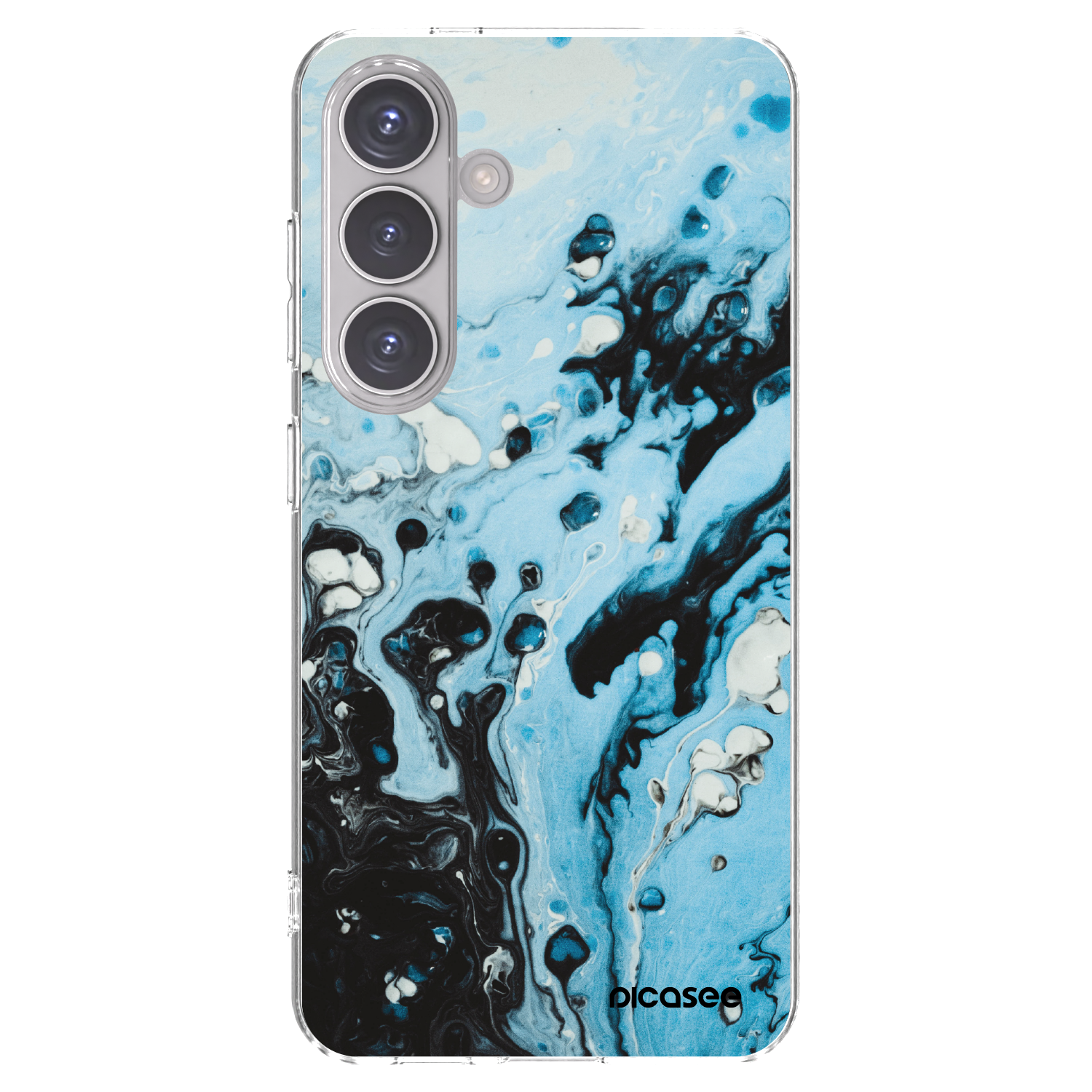 Picasee silikónový prehľadný obal pre Samsung Galaxy S24 S921B 5G - Organic blue