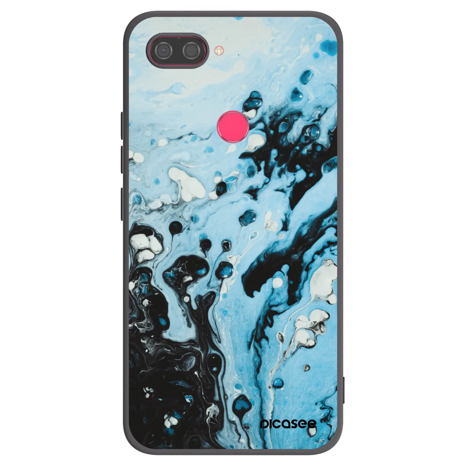 Picasee silikónový čierny obal pre Xiaomi Mi 8 Lite - Organic blue