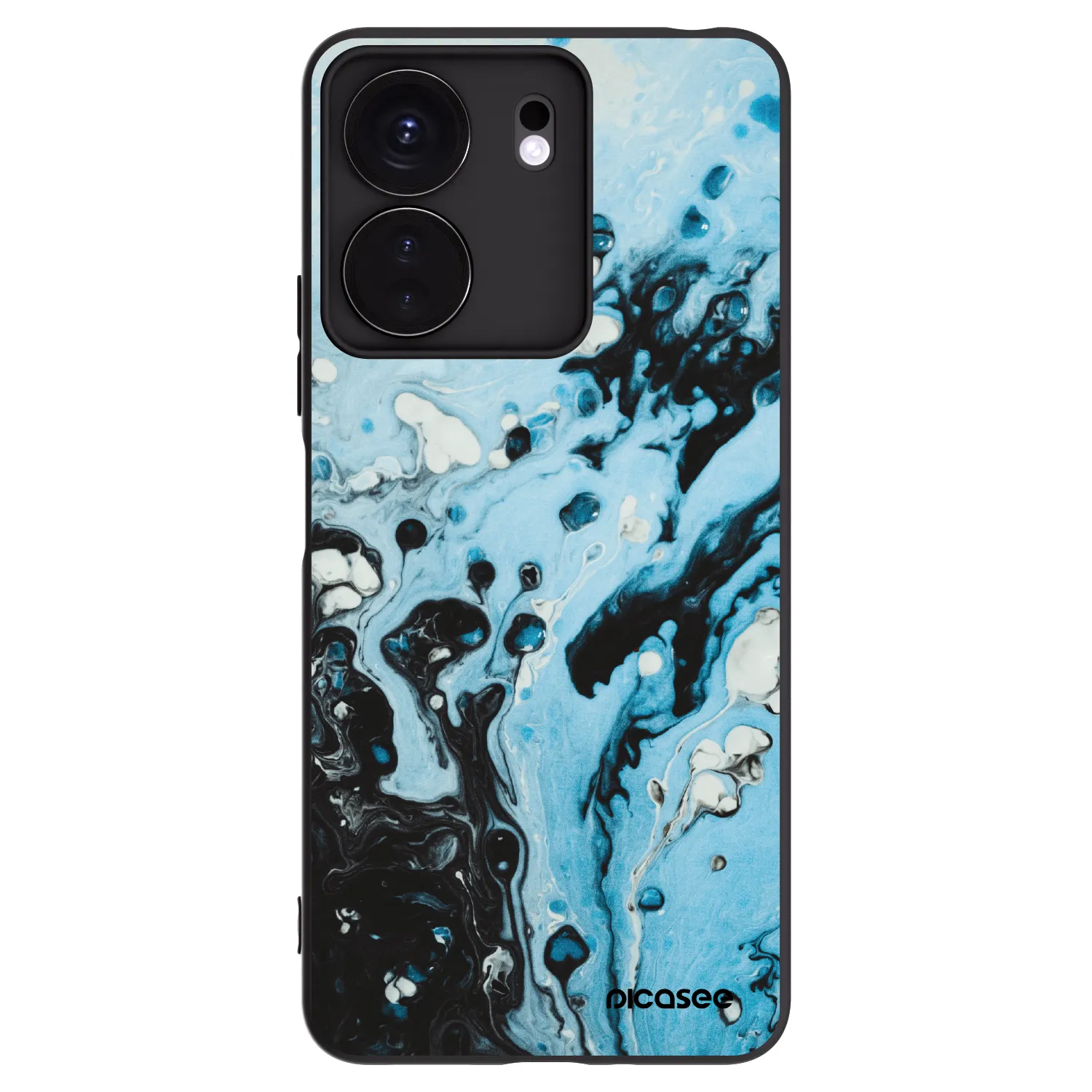 Silikónový čierny obal pre Xiaomi Redmi 13C 4G - Organic blue