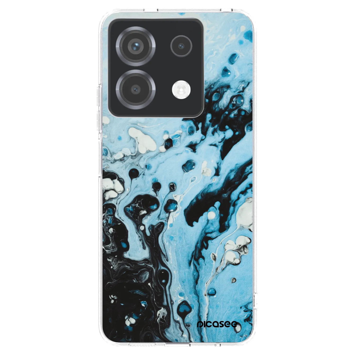 Picasee silikónový prehľadný obal pre Xiaomi Poco X6 - Organic blue