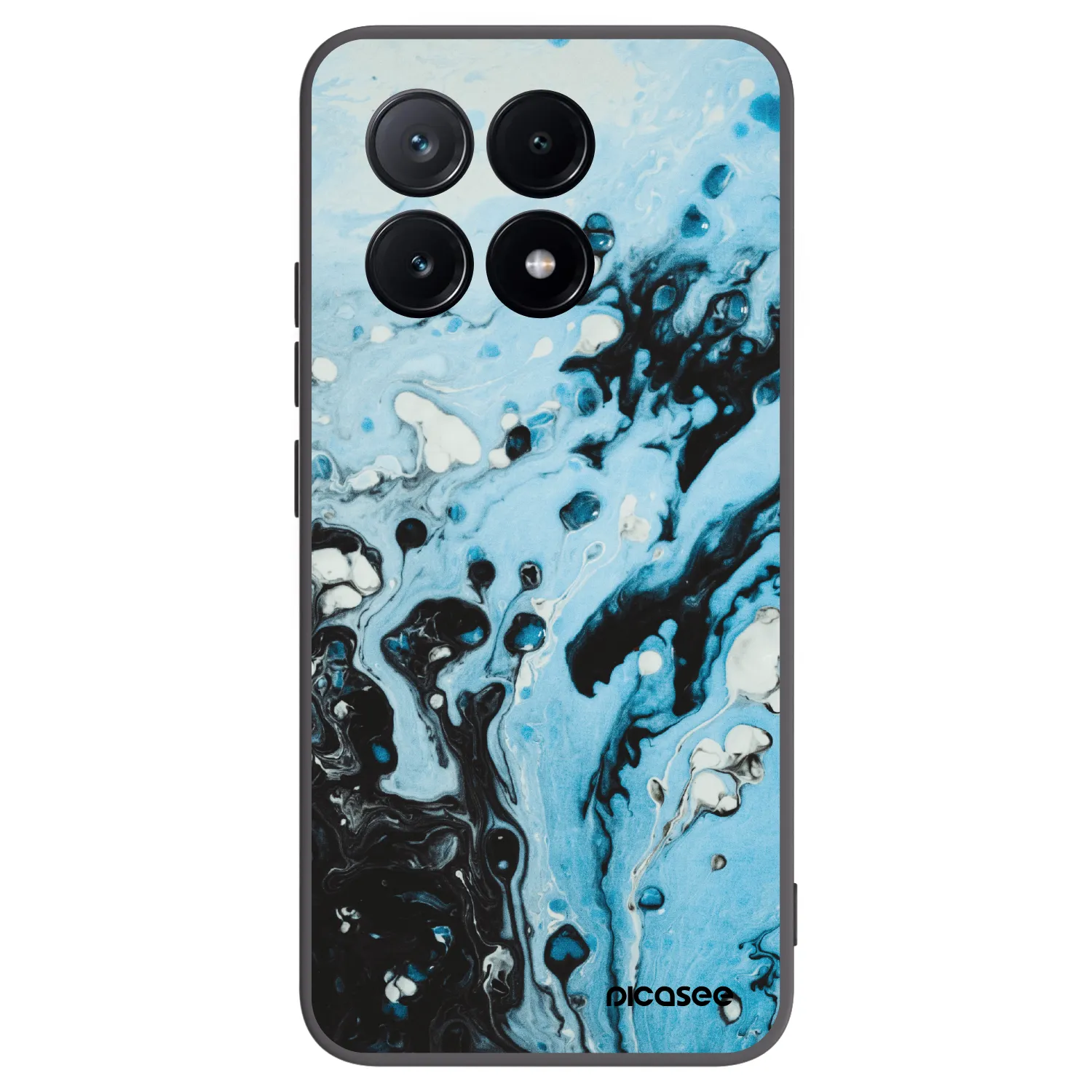 Picasee silikónový čierny obal pre Xiaomi Poco X6 Pro - Organic blue