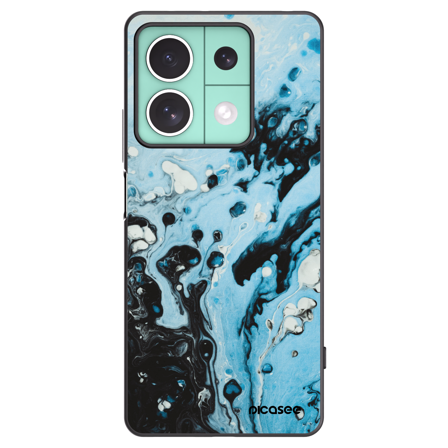 Picasee silikónový čierny obal pre Xiaomi Redmi Note 13 5G - Organic blue