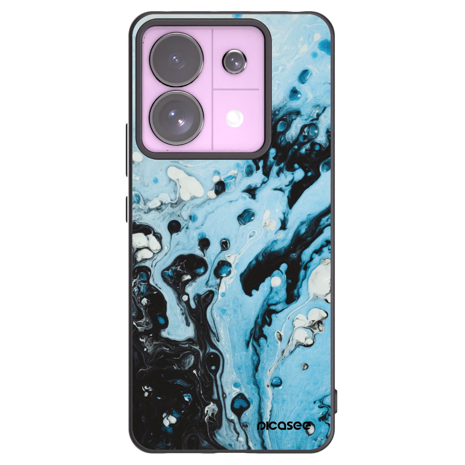 Picasee silikónový čierny obal pre Xiaomi Redmi Note 13 Pro 5G - Organic blue