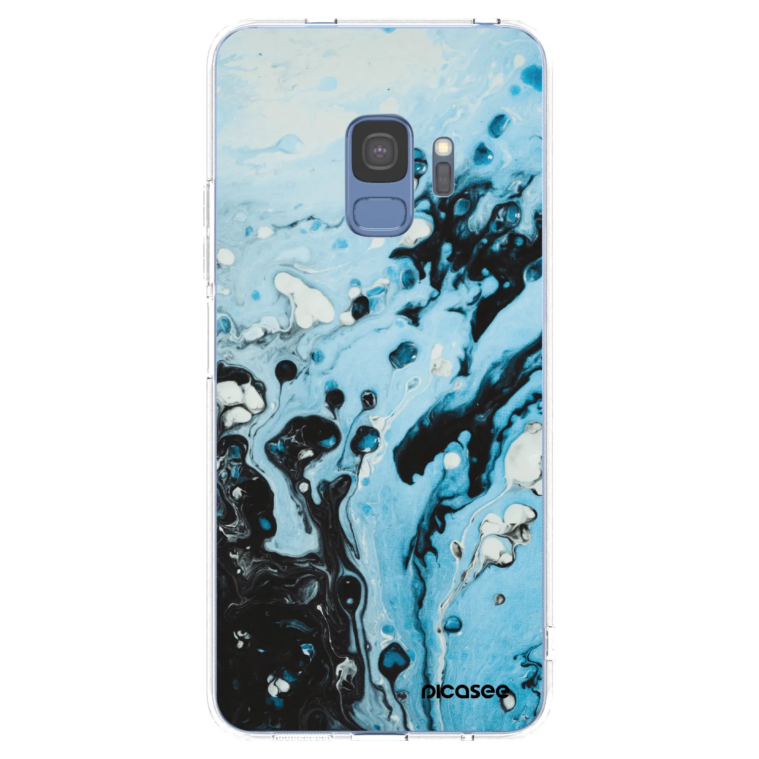 Picasee silikónový prehľadný obal pre Samsung Galaxy S9 G960F - Organic blue