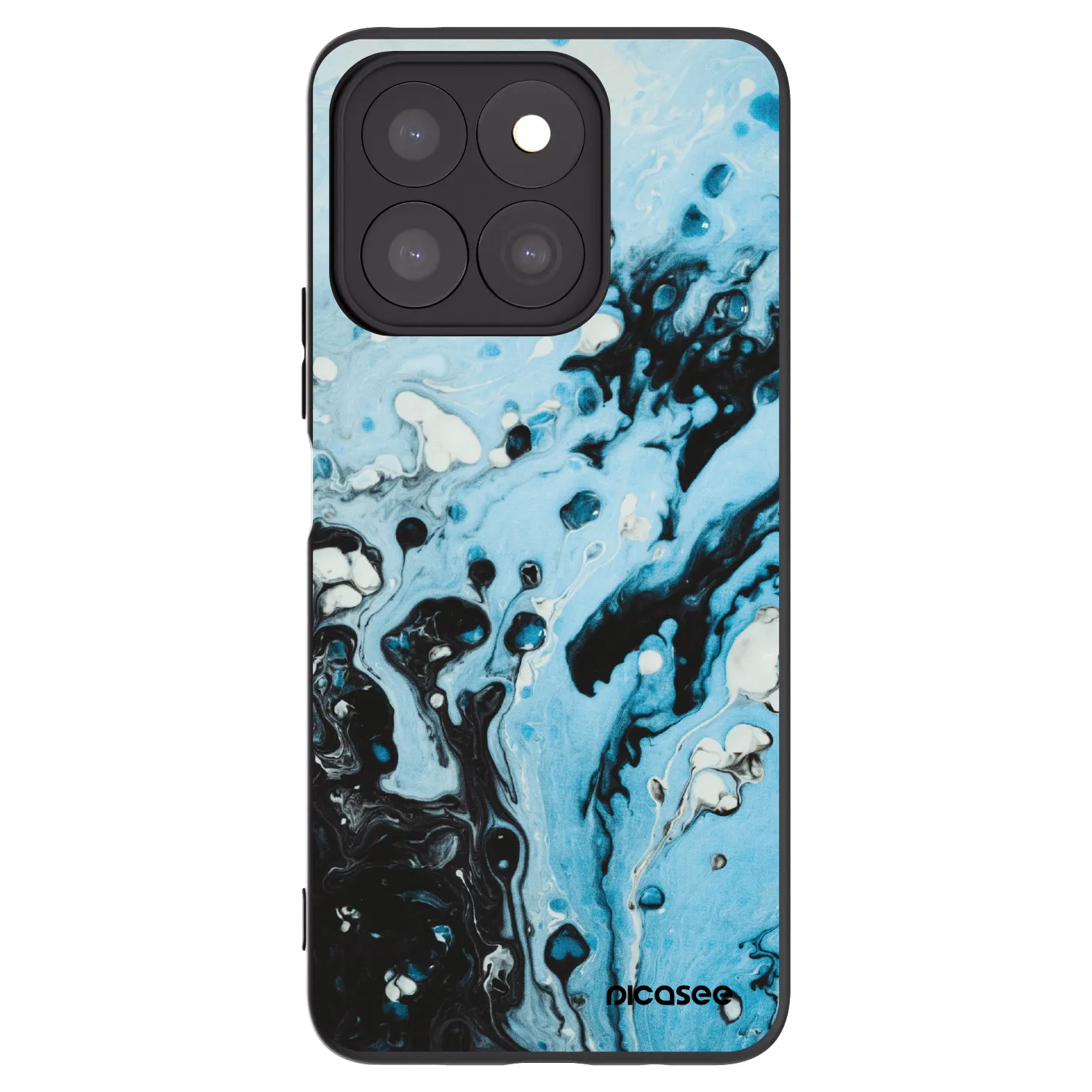 Picasee silikónový čierny obal pre Honor X8b - Organic blue