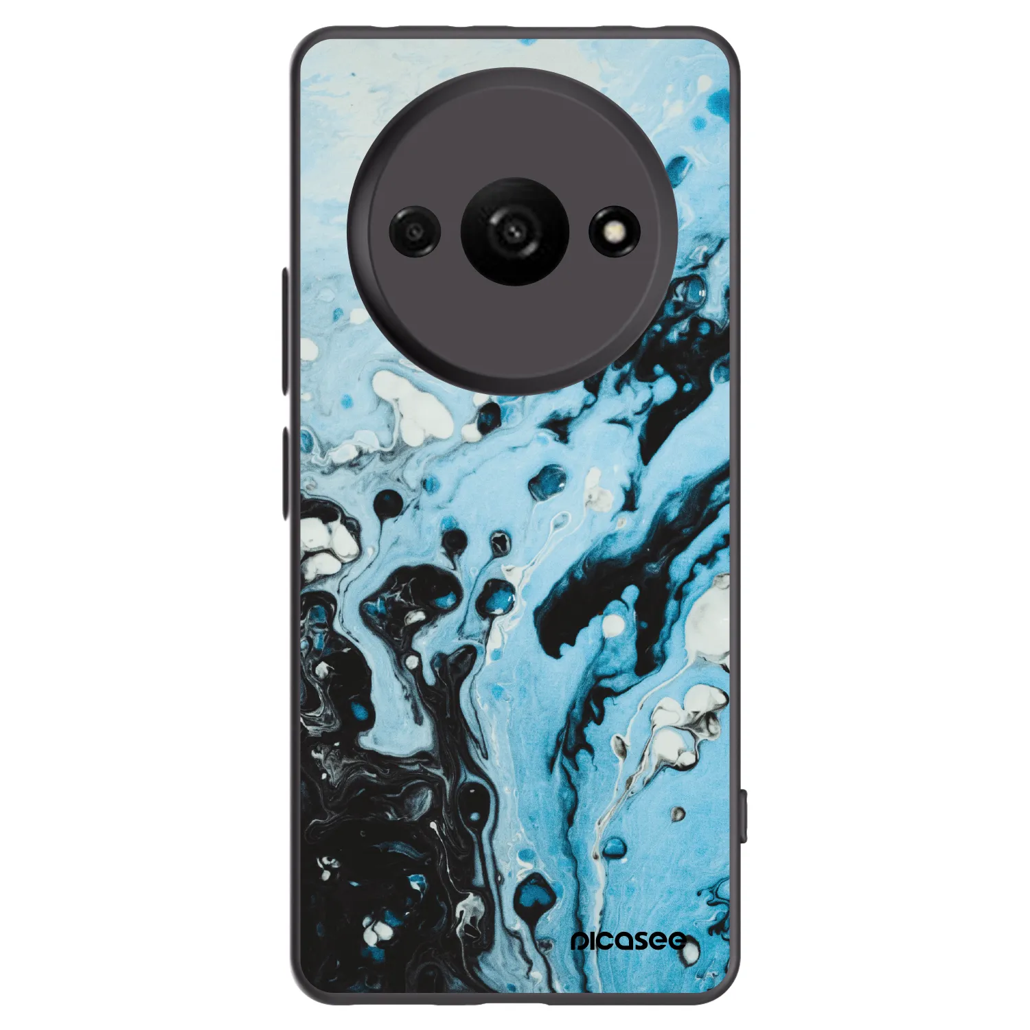 Picasee silikónový čierny obal pre Xiaomi Redmi A3 - Organic blue