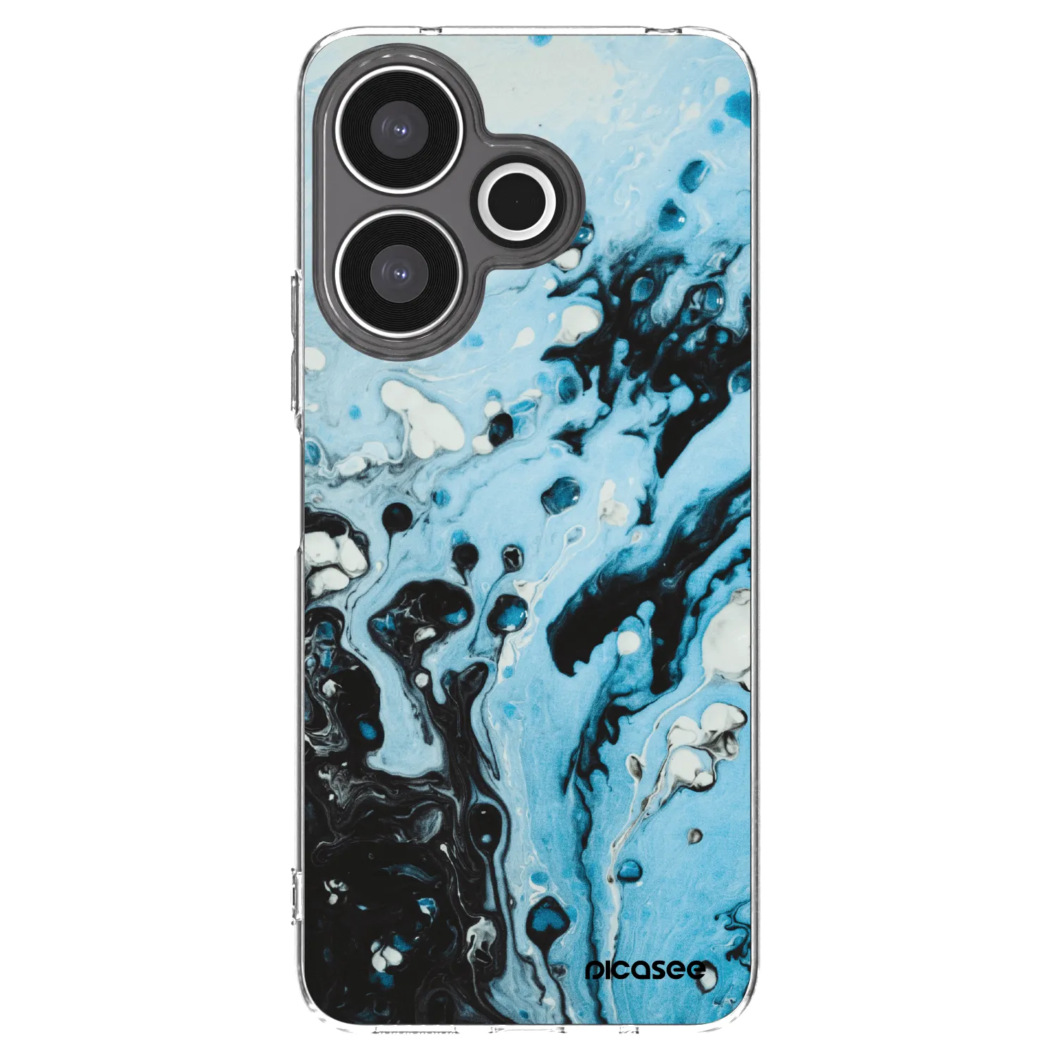 Silikónový prehľadný obal pre Xiaomi Redmi 13 4G - Organic blue