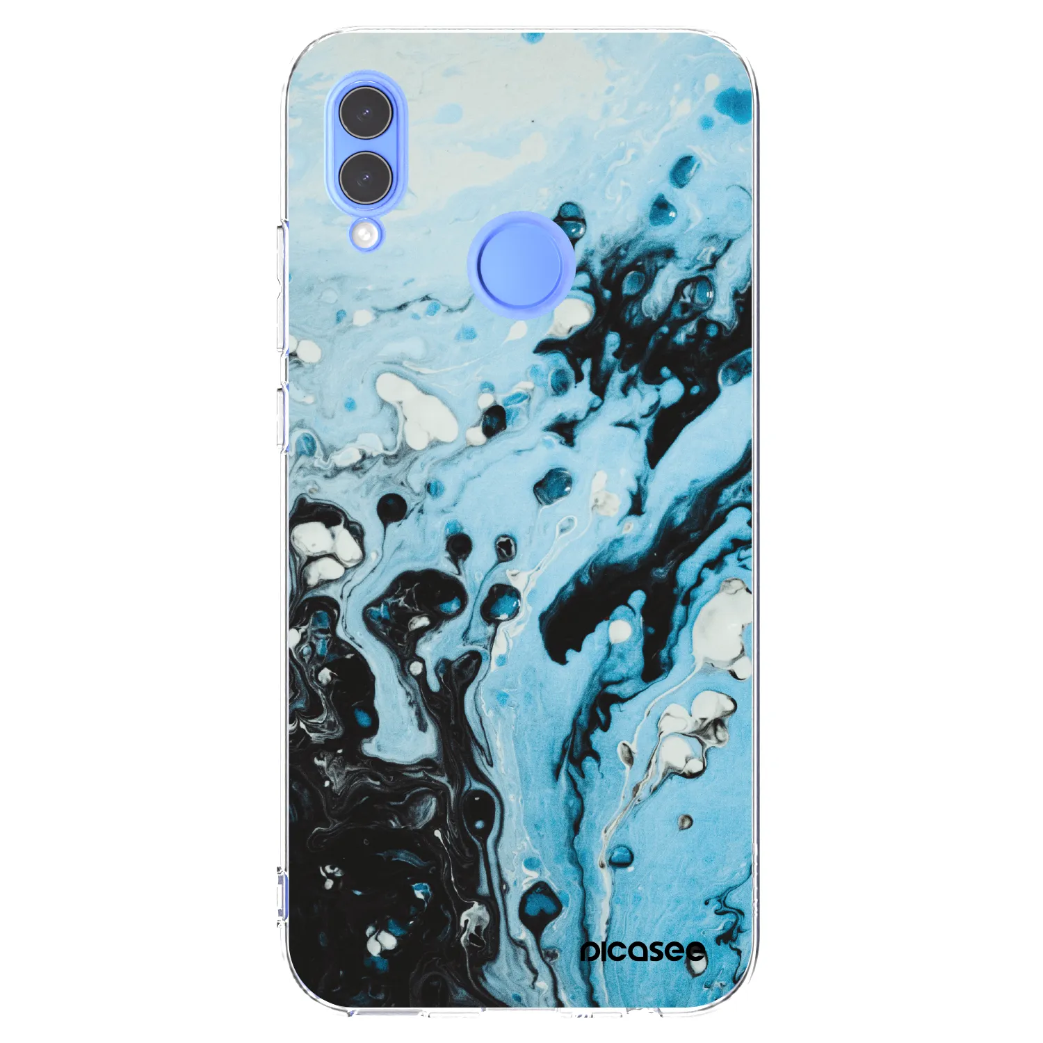 Picasee silikónový prehľadný obal pre Huawei P Smart 2019 - Organic blue