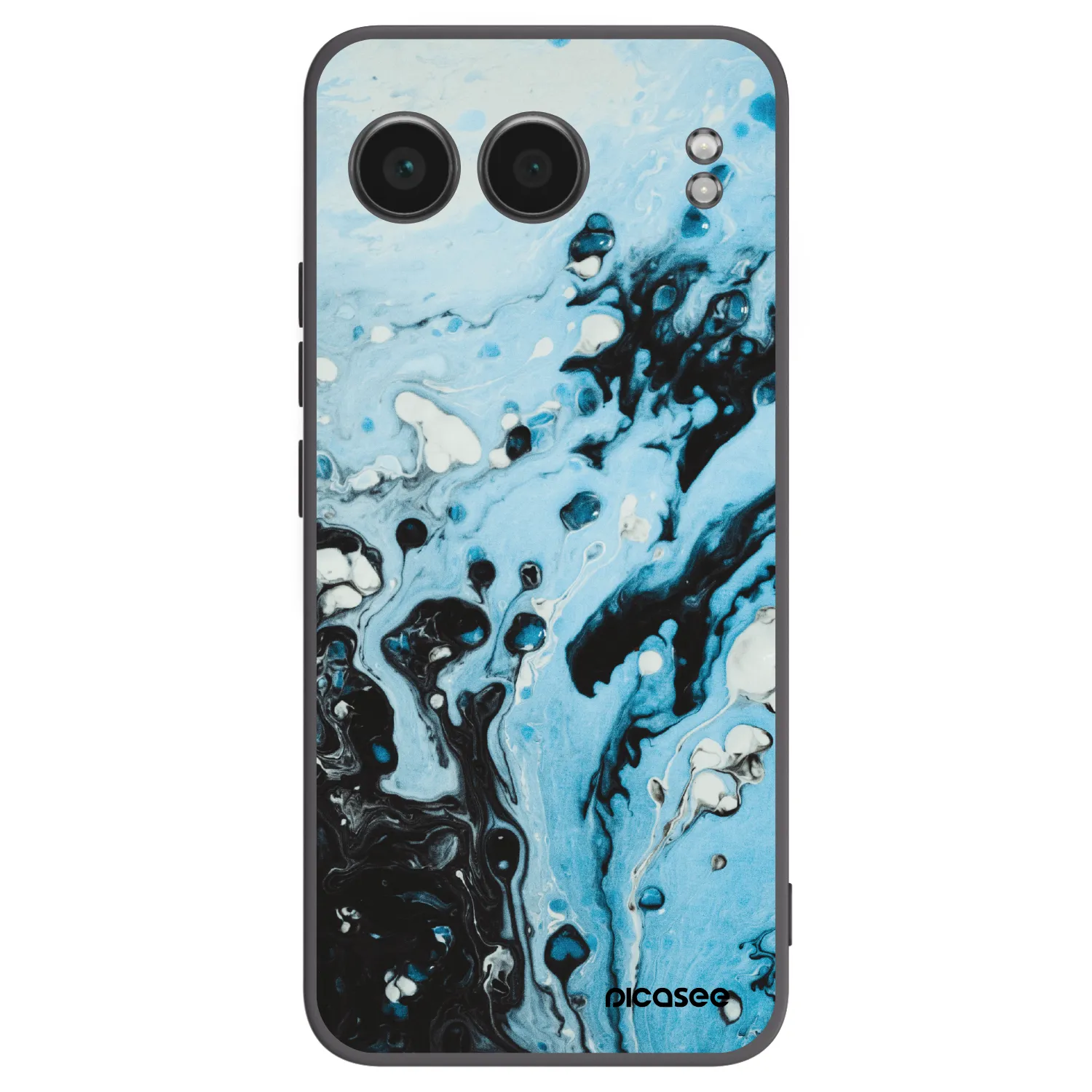 Picasee silikónový čierny obal pre OnePlus Nord 4 - Organic blue