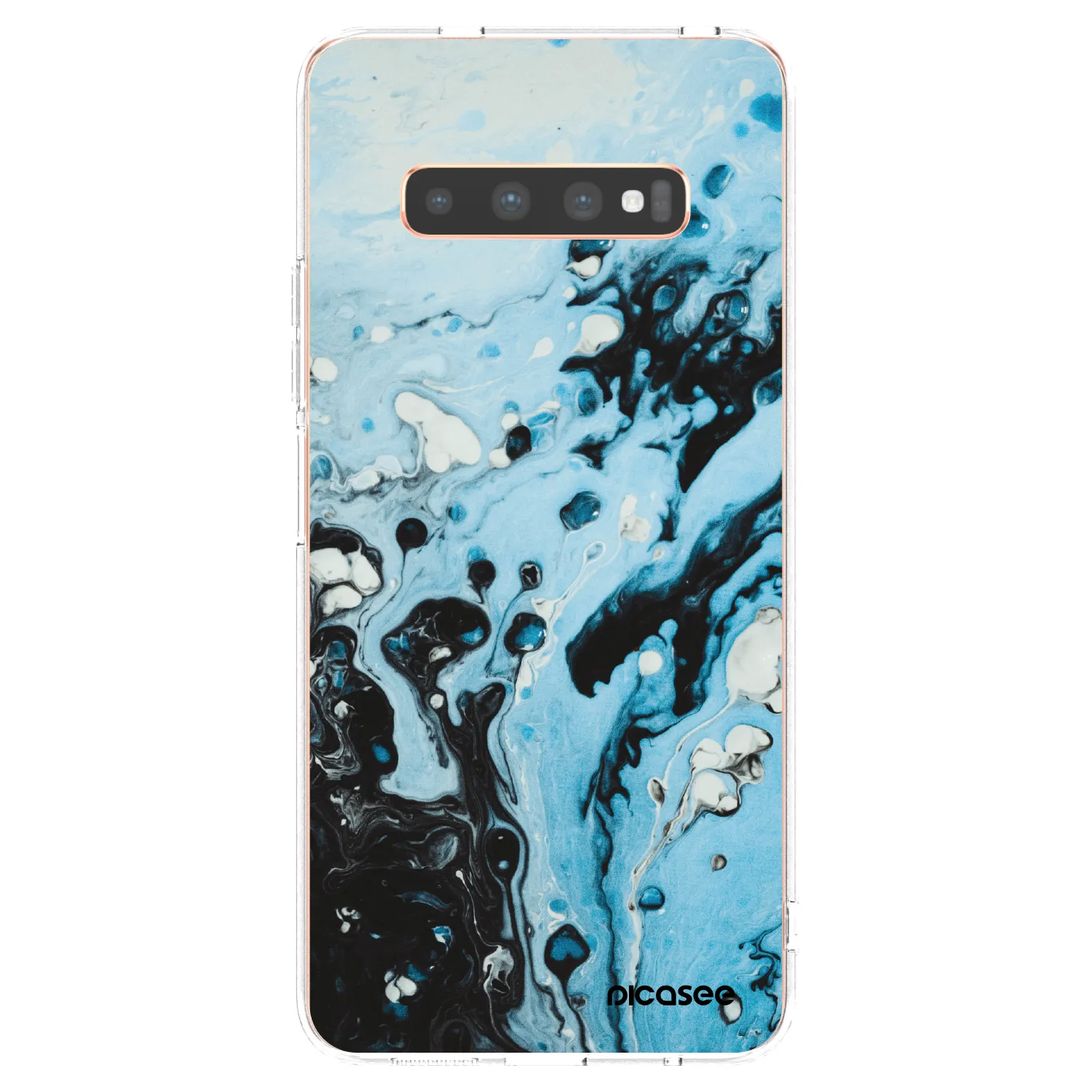 Picasee silikónový prehľadný obal pre Samsung Galaxy S10 Plus G975 - Organic blue