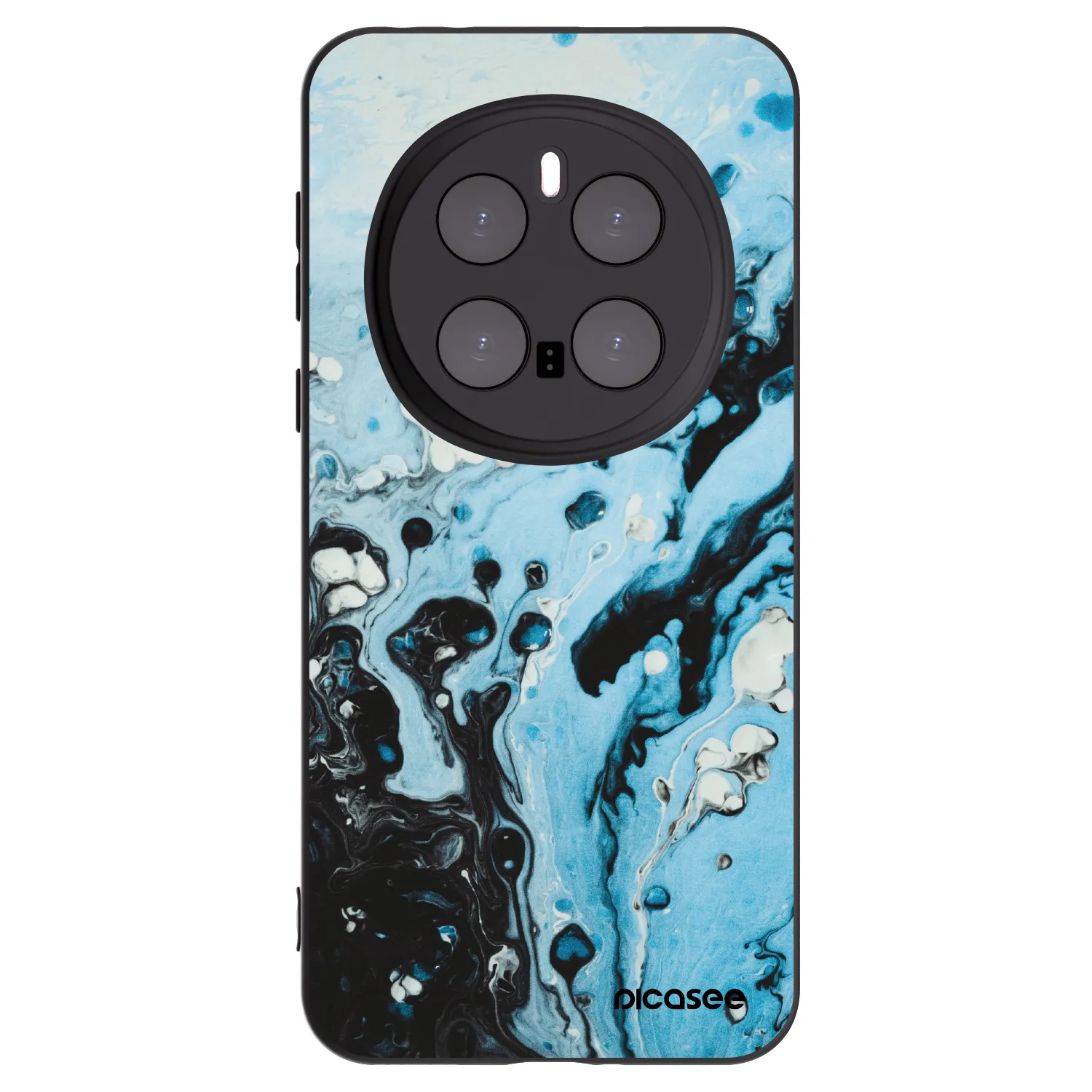 Picasee silikónový čierny obal pre Honor Magic7 Pro 5G - Organic blue