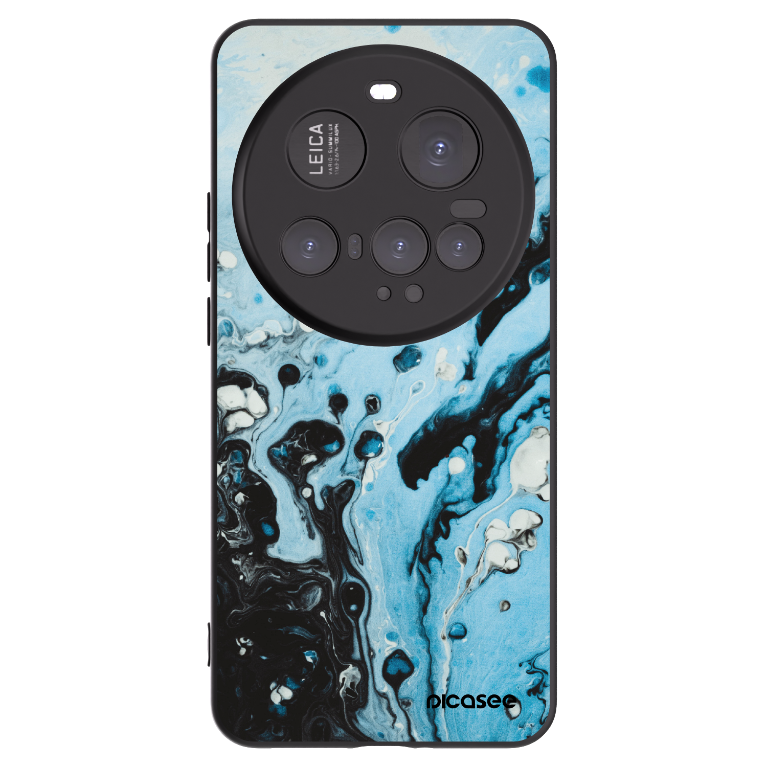 Picasee silikónový čierny obal pre Xiaomi 15 Ultra - Organic blue