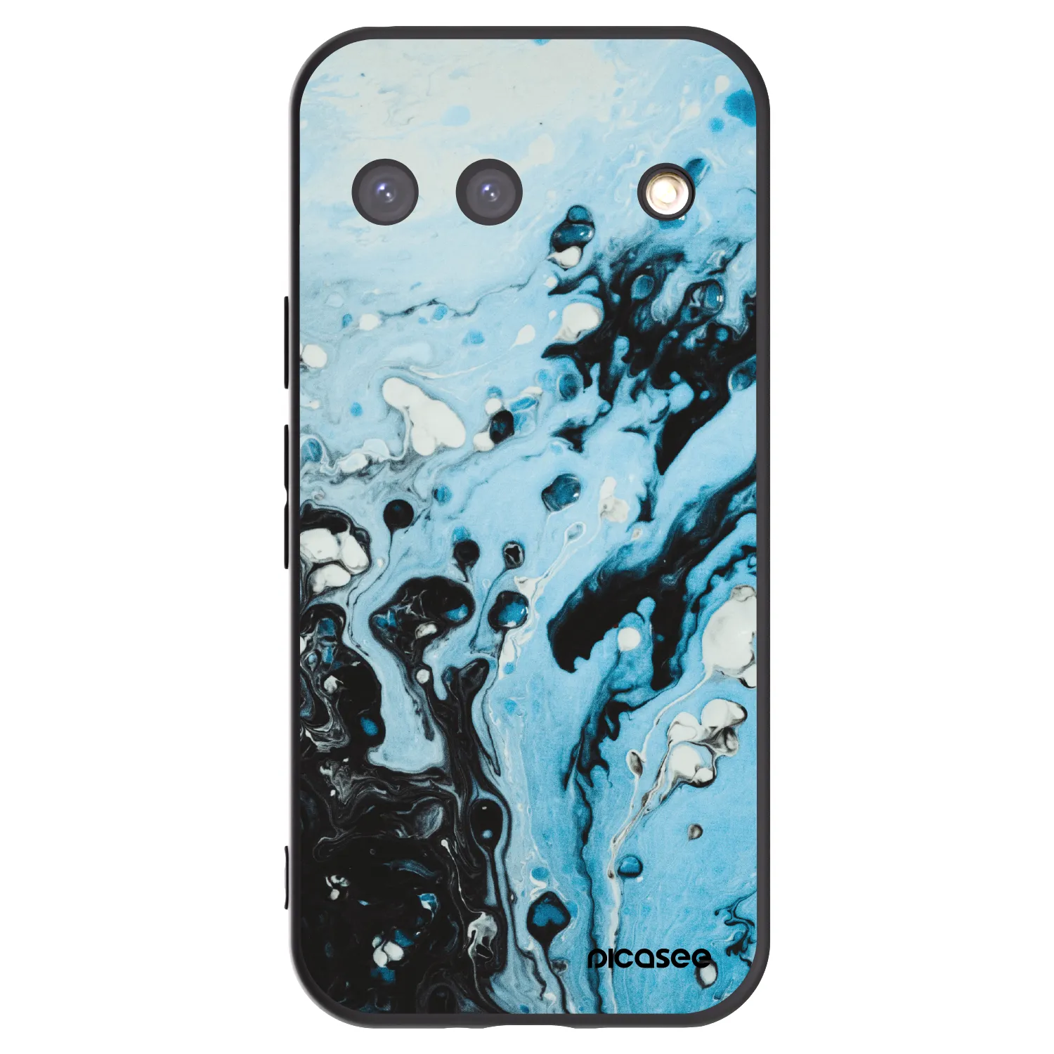 Picasee silikónový čierny obal pre Google Pixel 9 - Organic blue