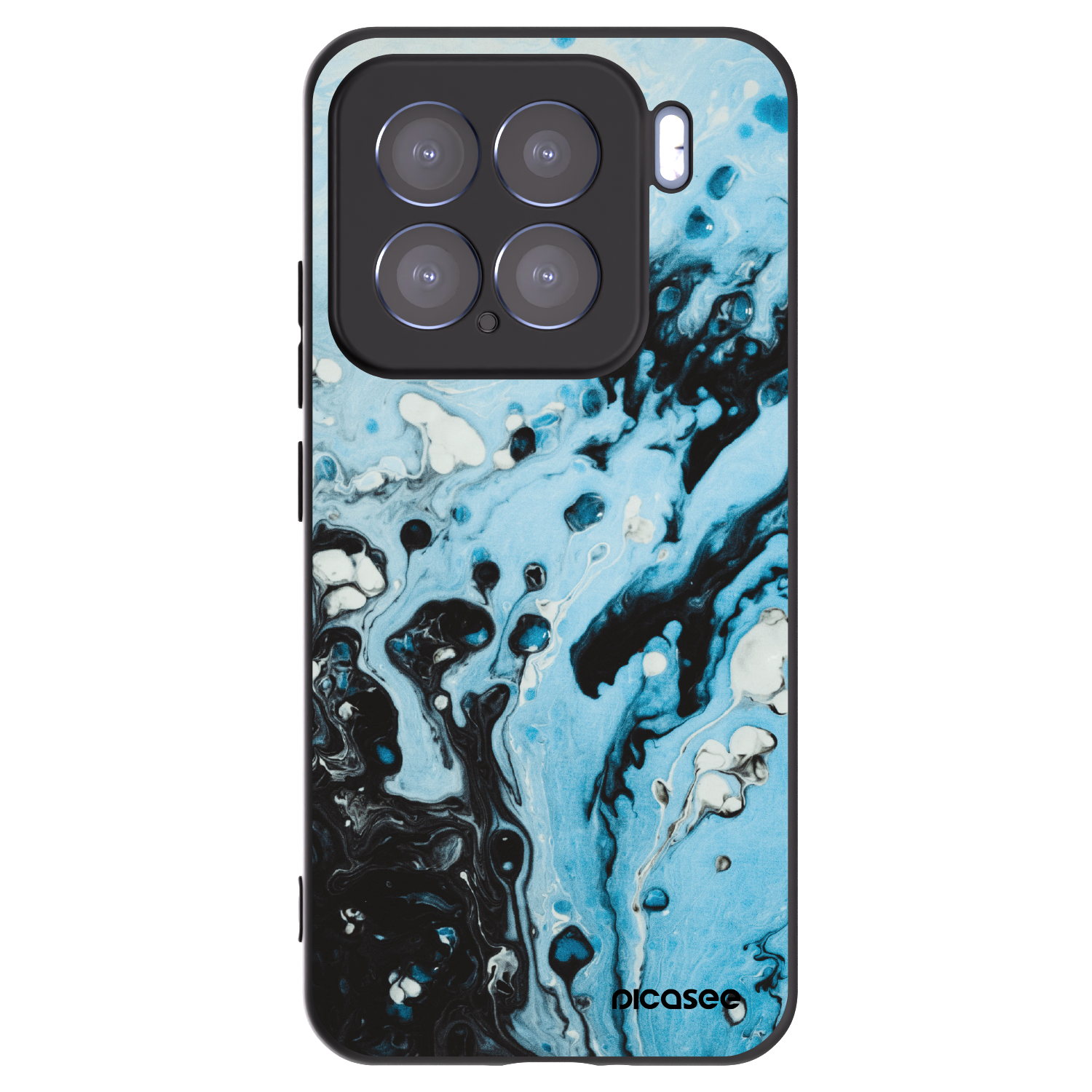 Silikónový čierny obal pre Xiaomi 15 - Organic blue