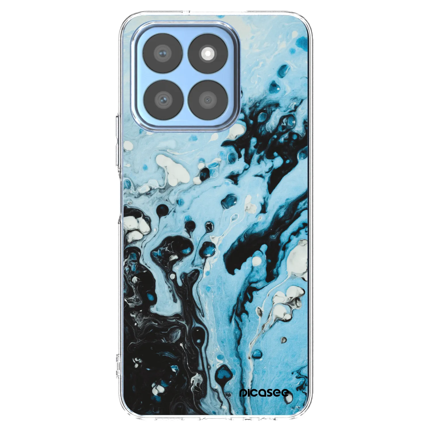 Picasee silikónový prehľadný obal pre Honor X8c - Organic blue