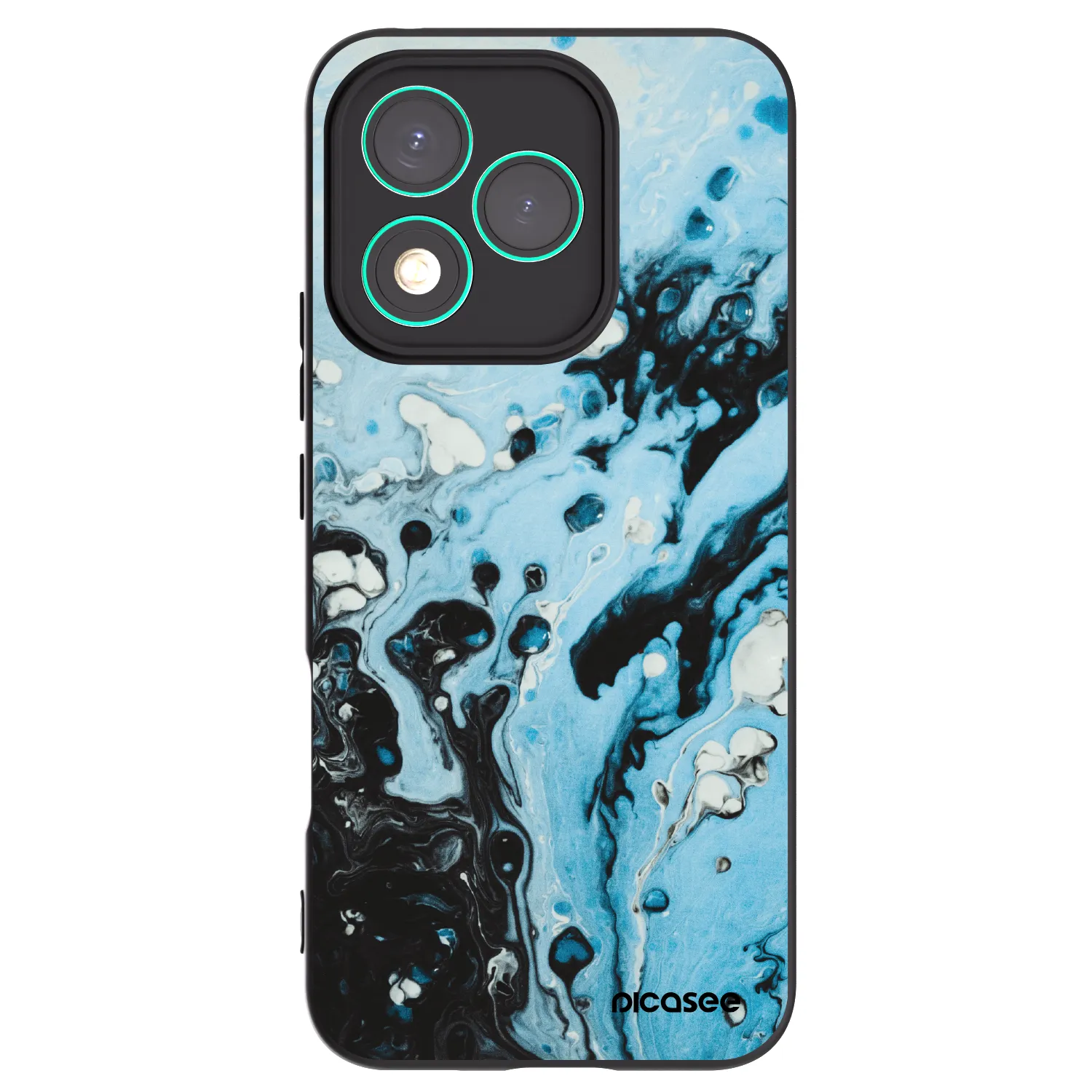 Picasee silikónový čierny obal pre Honor 400 Lite 5G - Organic blue