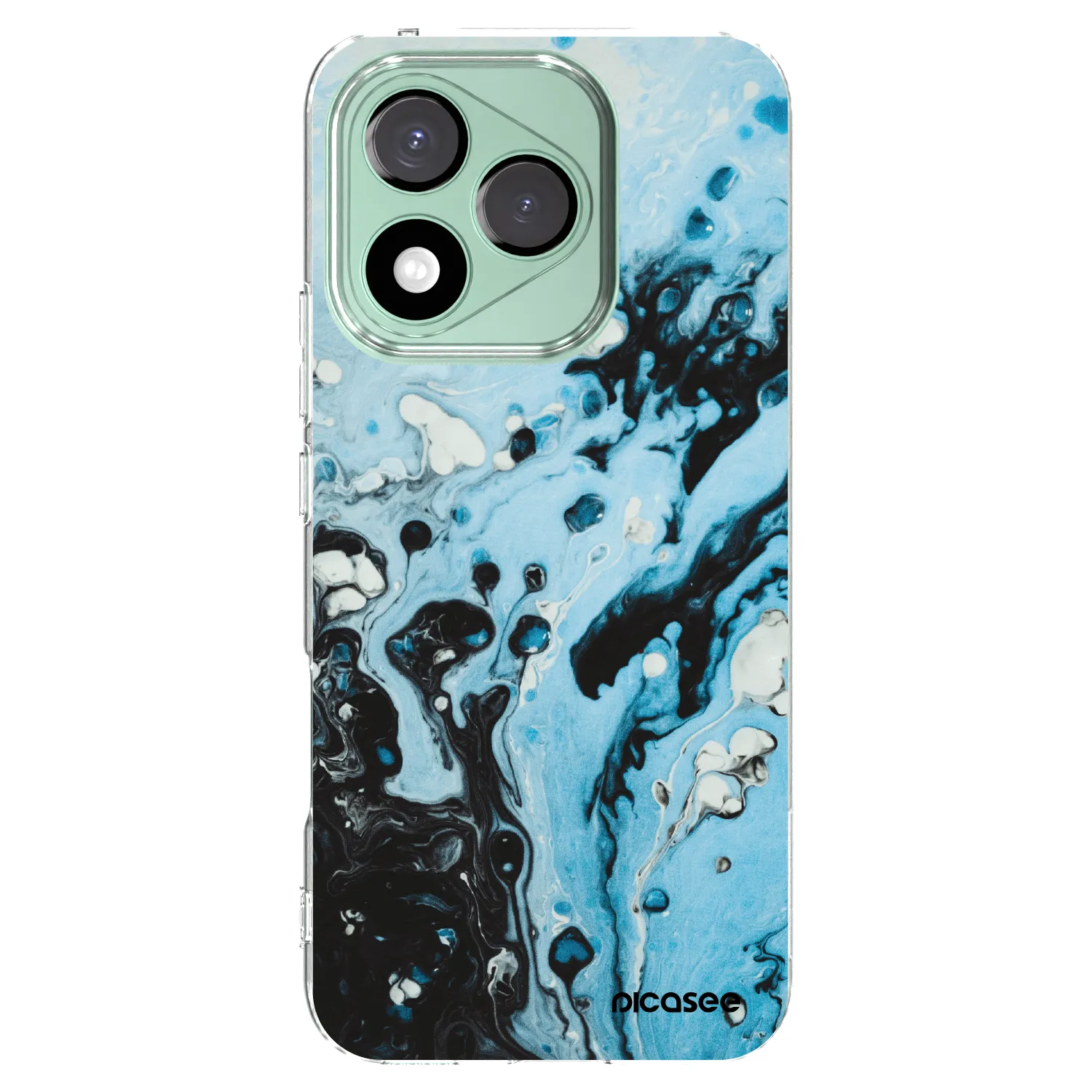 Picasee silikónový prehľadný obal pre Honor 400 Lite 5G - Organic blue