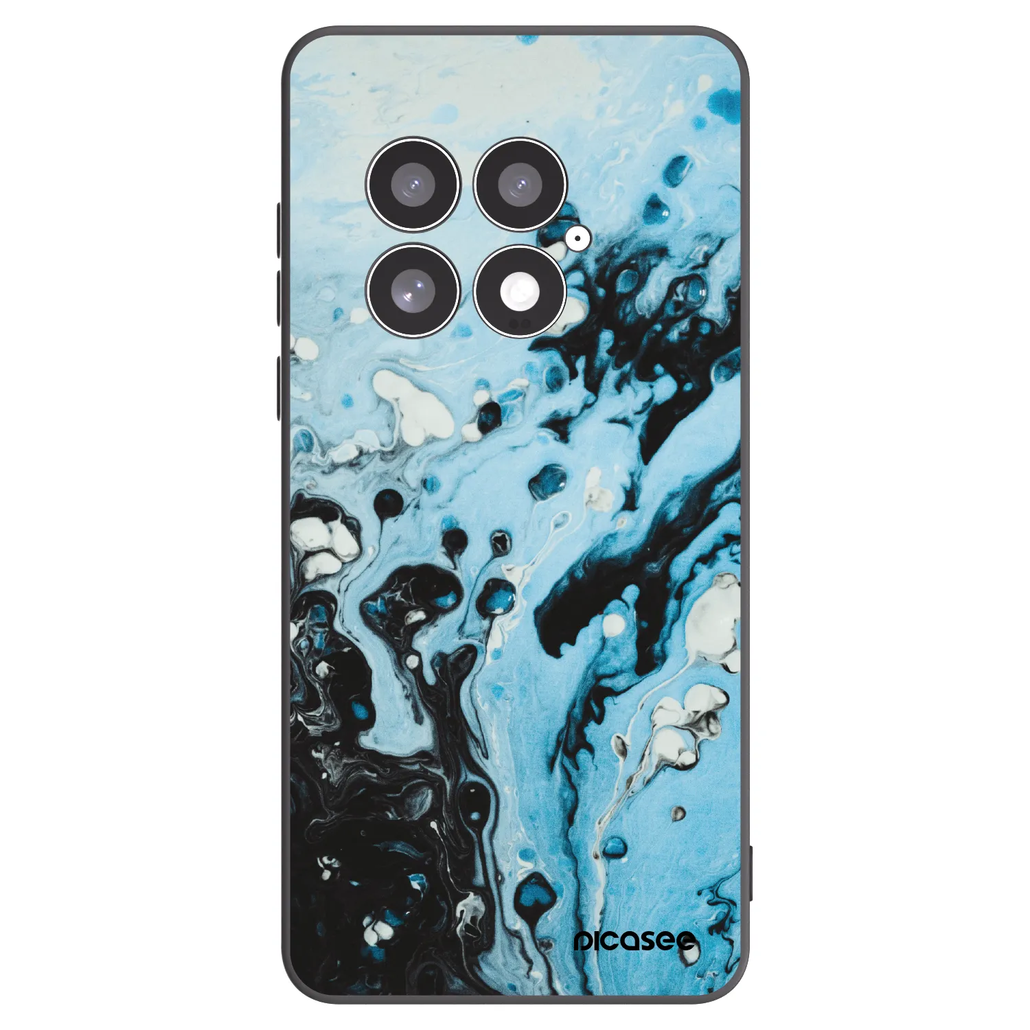Picasee silikónový čierny obal pre OnePlus 13 5G - Organic blue