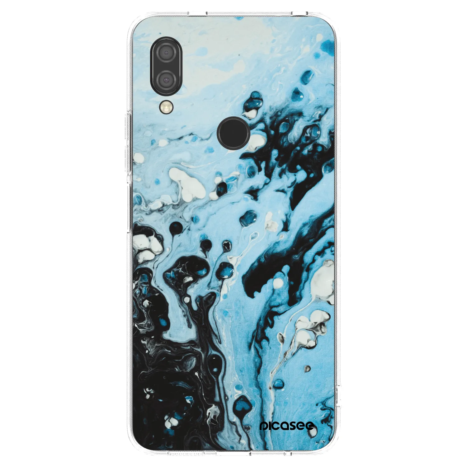 Picasee silikónový prehľadný obal pre Xiaomi Redmi 7 - Organic blue