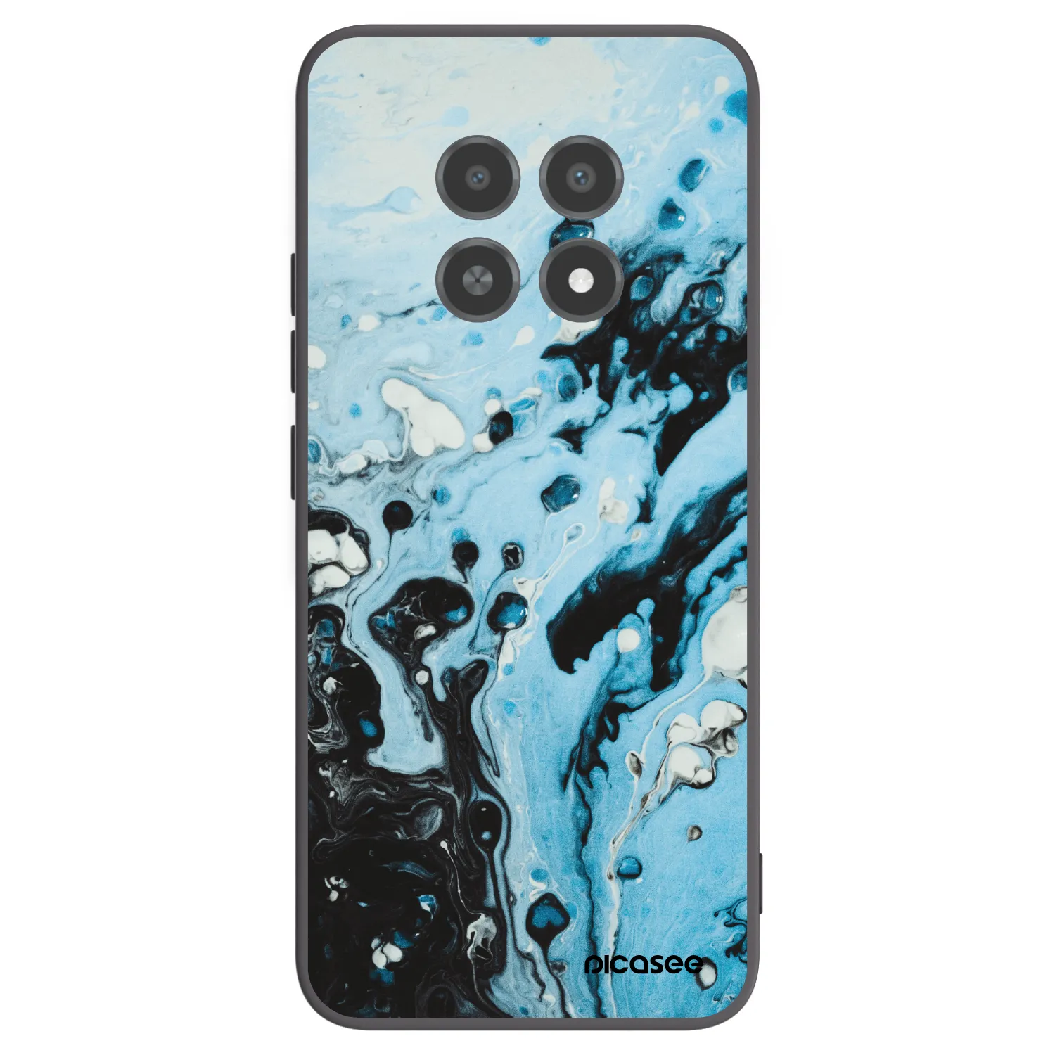 Picasee silikónový čierny obal pre Realme 12X - Organic blue